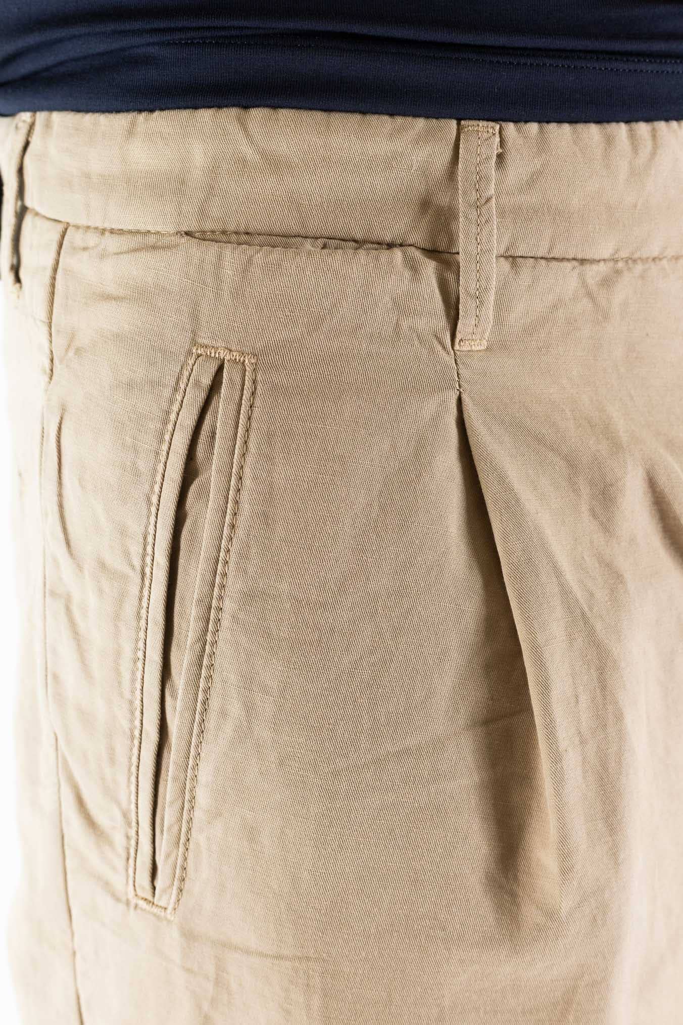 INCOTEX Pantaloni Sartoriali Lino Cotone Beige