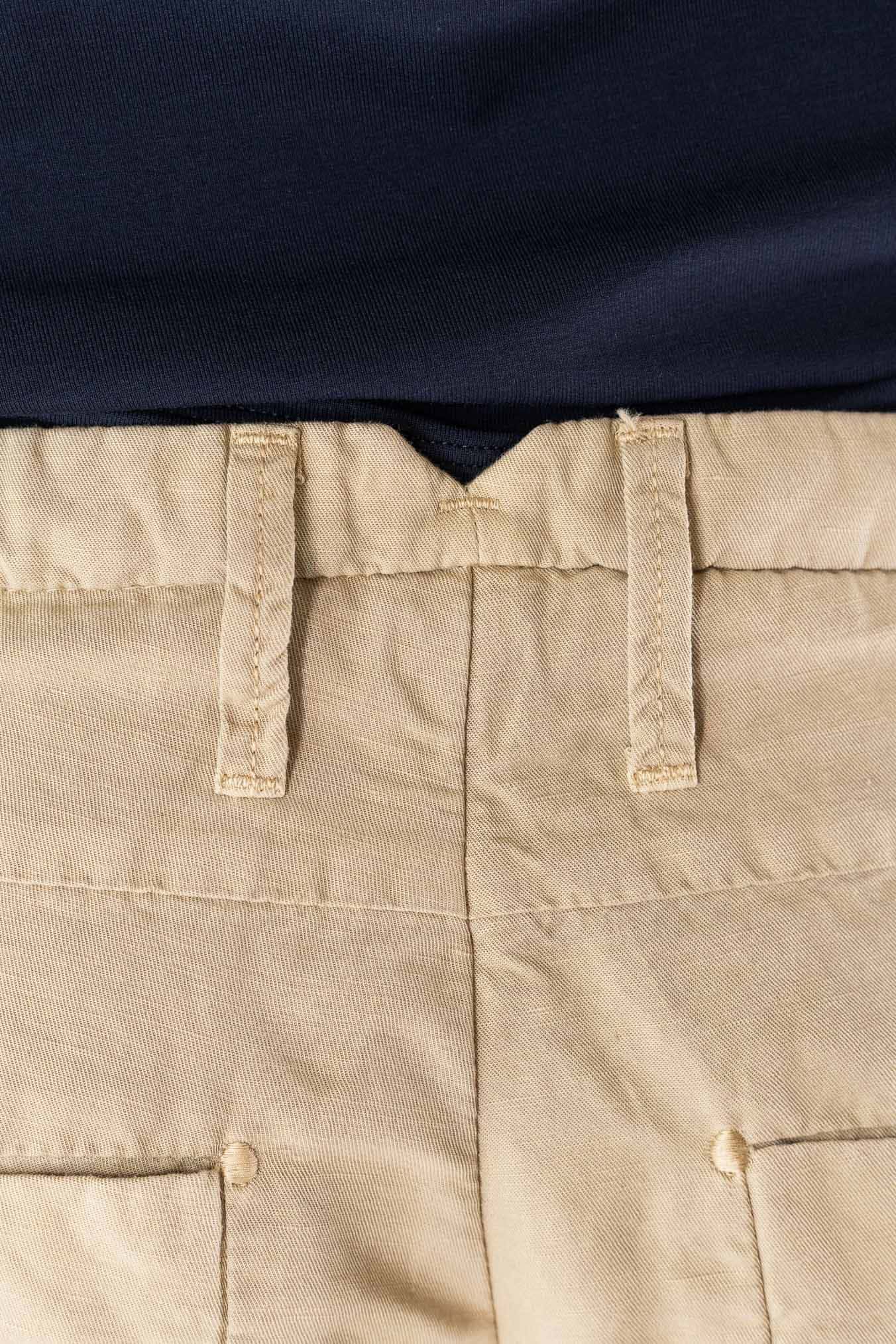 INCOTEX Pantaloni Sartoriali Lino Cotone Beige