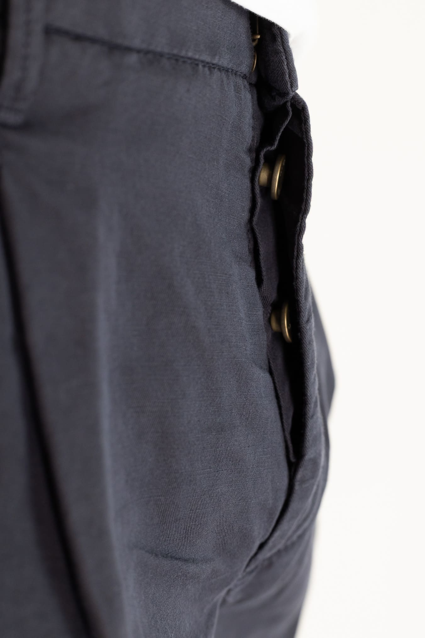 INCOTEX Pantaloni Sartoriali Lino Cotone Blu