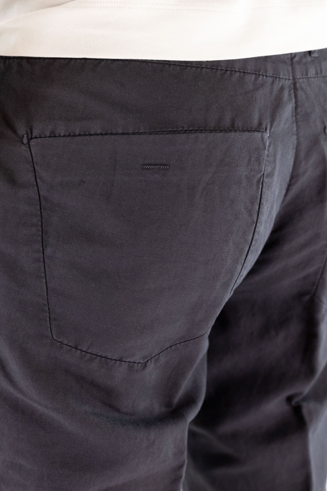INCOTEX Pantaloni Sartoriali Lino Cotone Blu