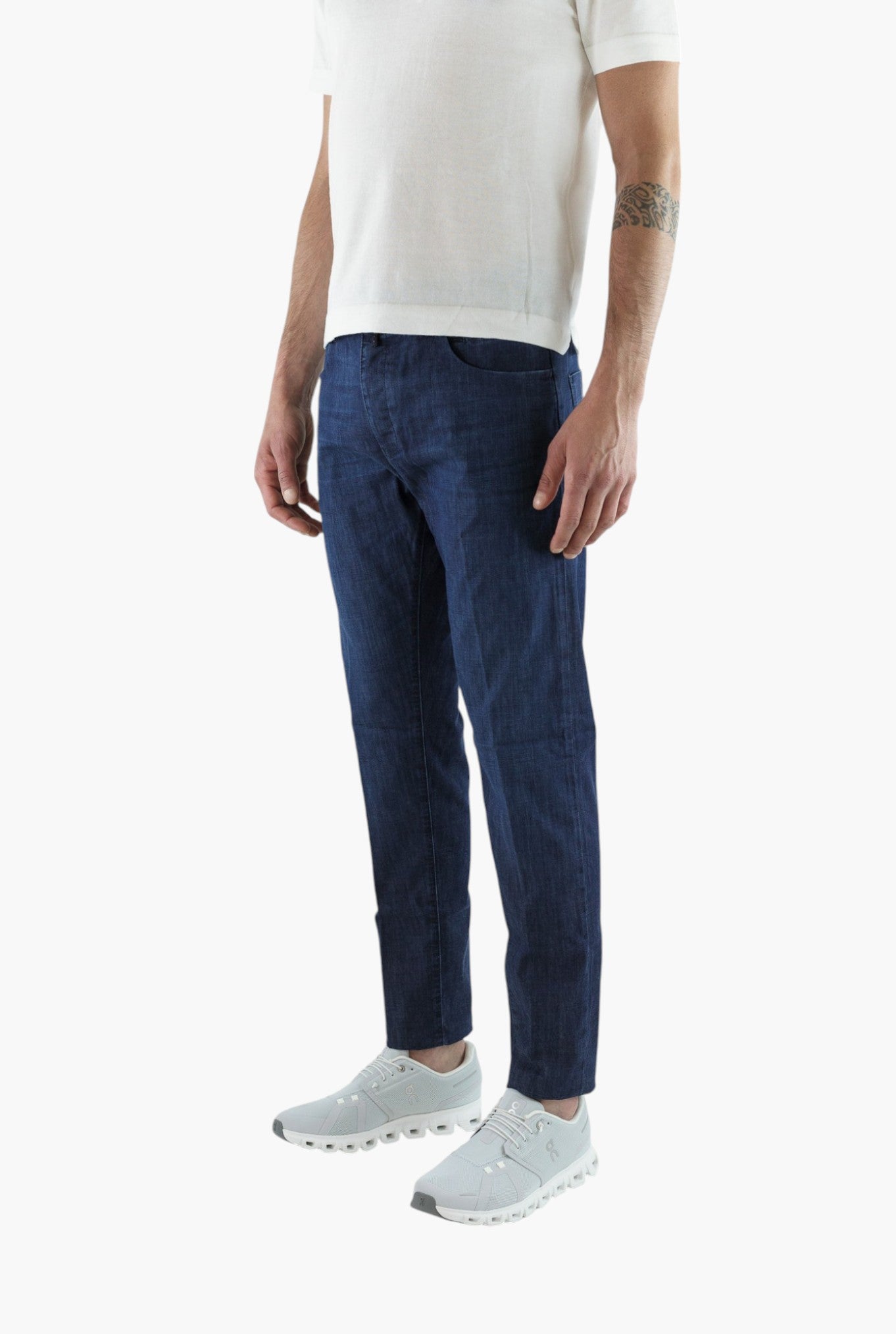 INCOTEX Jeans Sartoriale Denim Stretch Blu Scuro