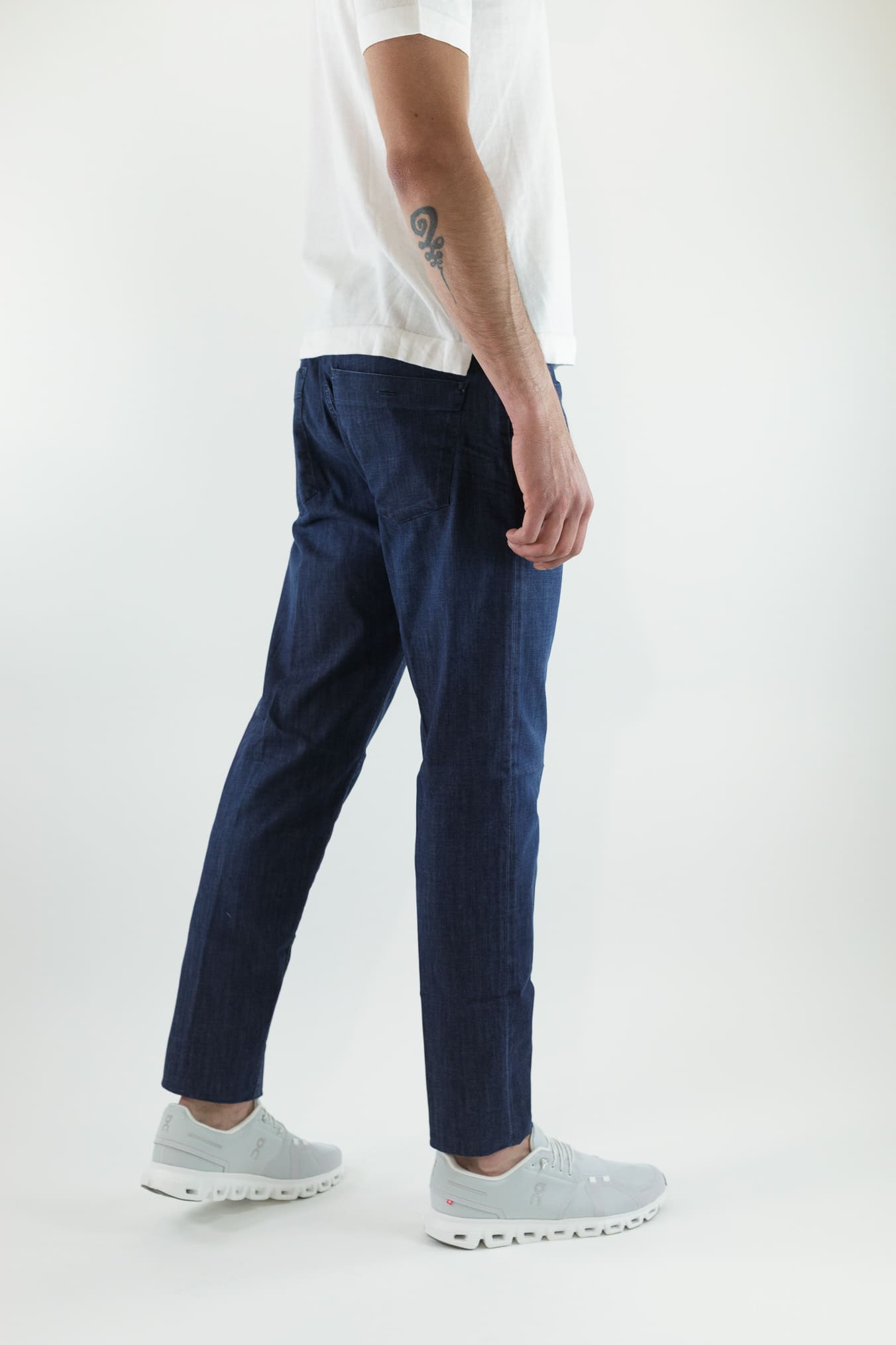 INCOTEX Jeans Sartoriale Denim Stretch Blu Scuro
