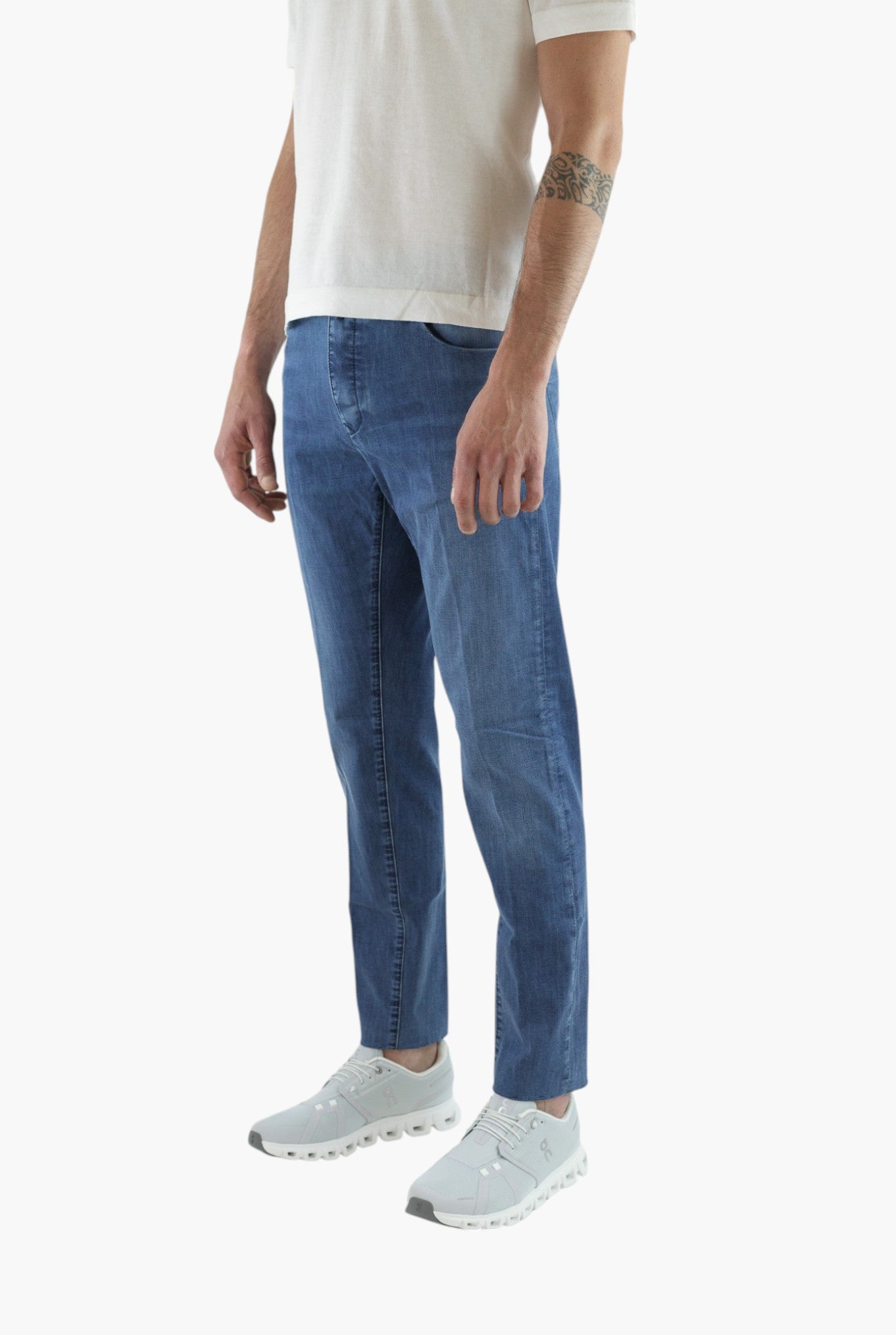 INCOTEX Jeans Sartoriale Denim Stretch Blu Medio