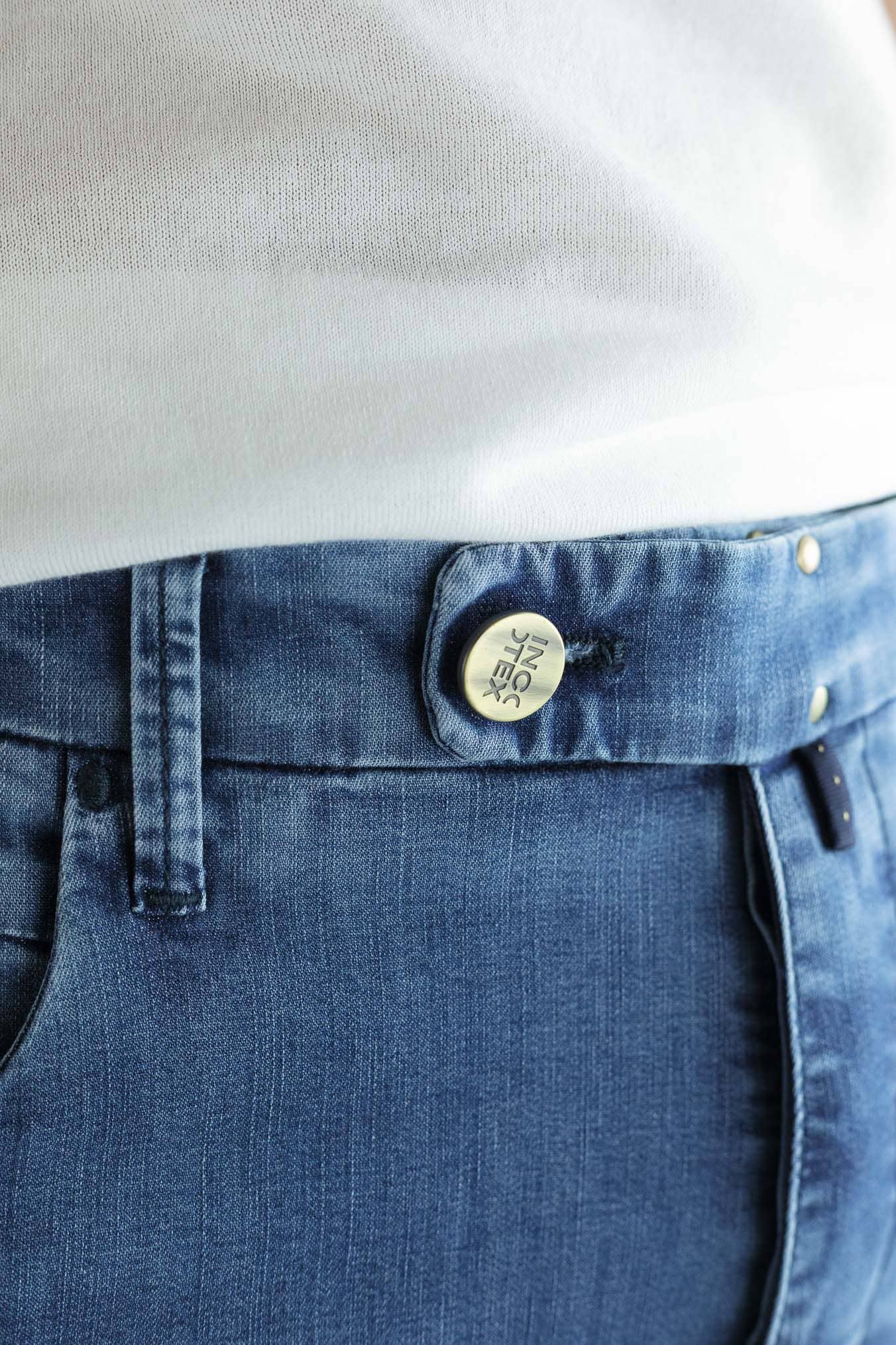 INCOTEX Jeans Sartoriale Denim Stretch Blu Medio