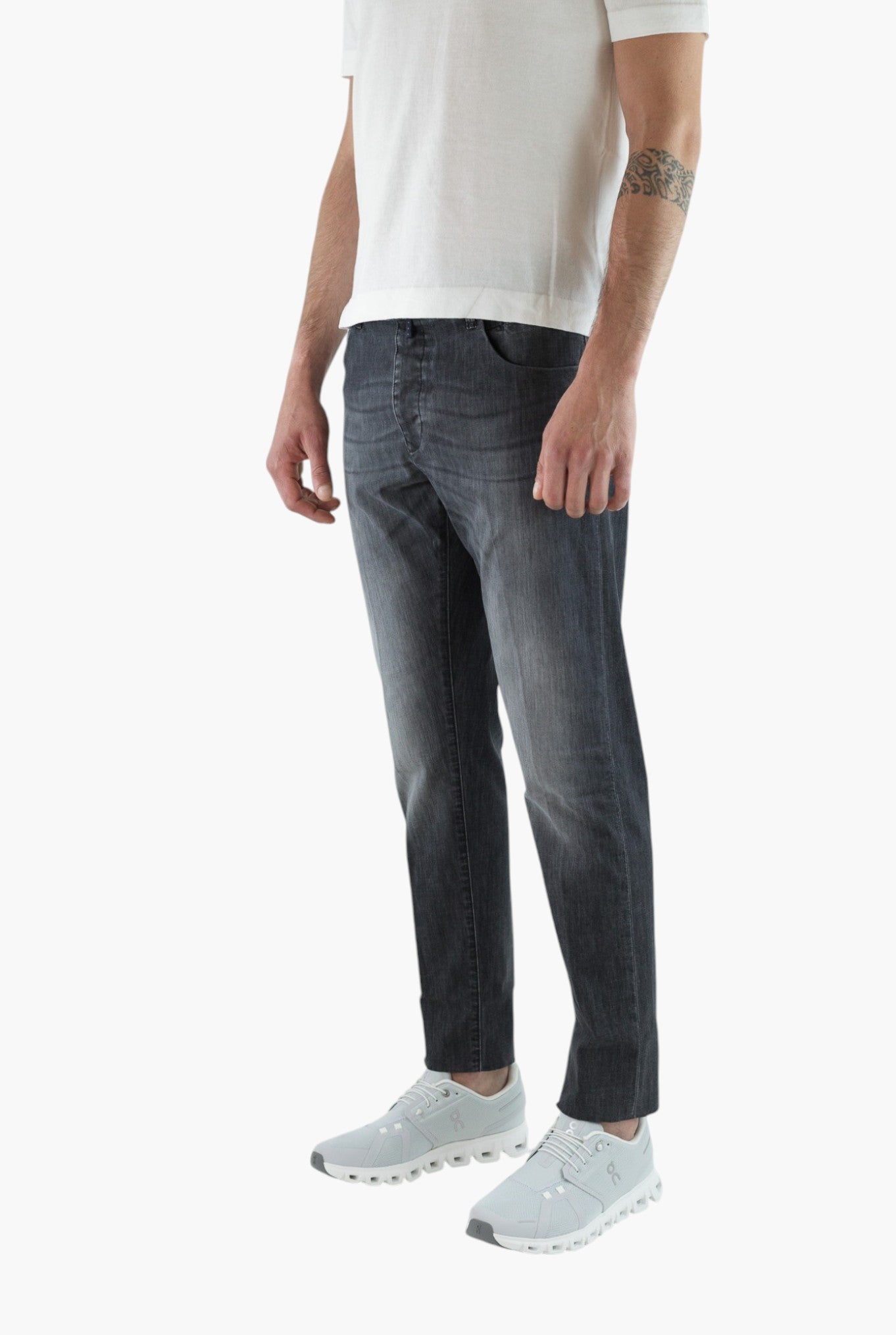 INCOTEX Jeans Sartoriale Denim Stretch Grigio