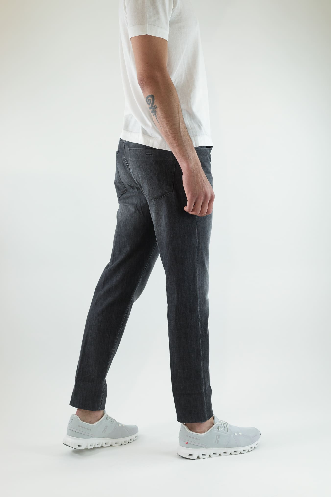 INCOTEX Jeans Sartoriale Denim Stretch Grigio
