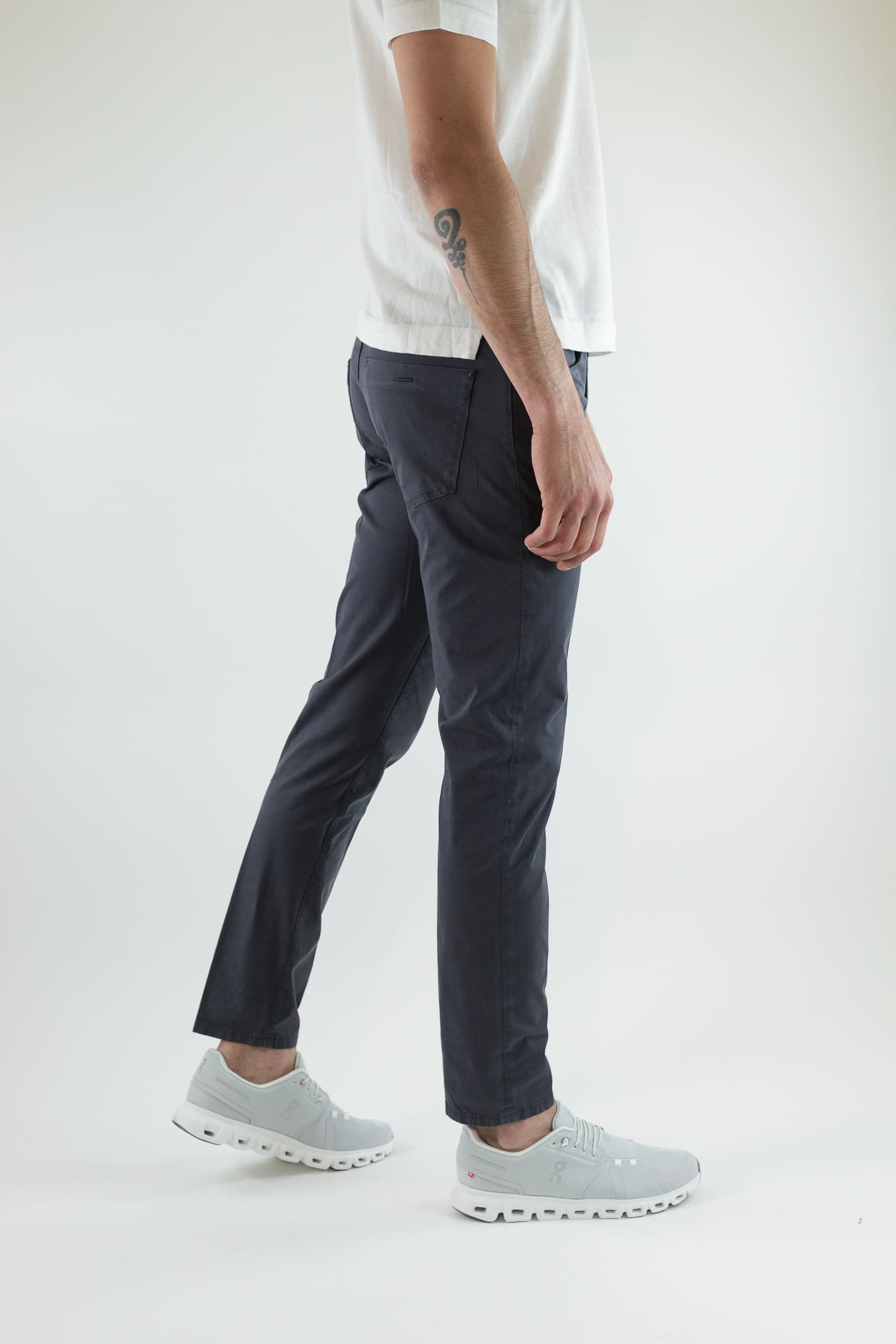 INCOTEX Pantaloni Sartoriali 5 Tasche Stretch Blu Scuro