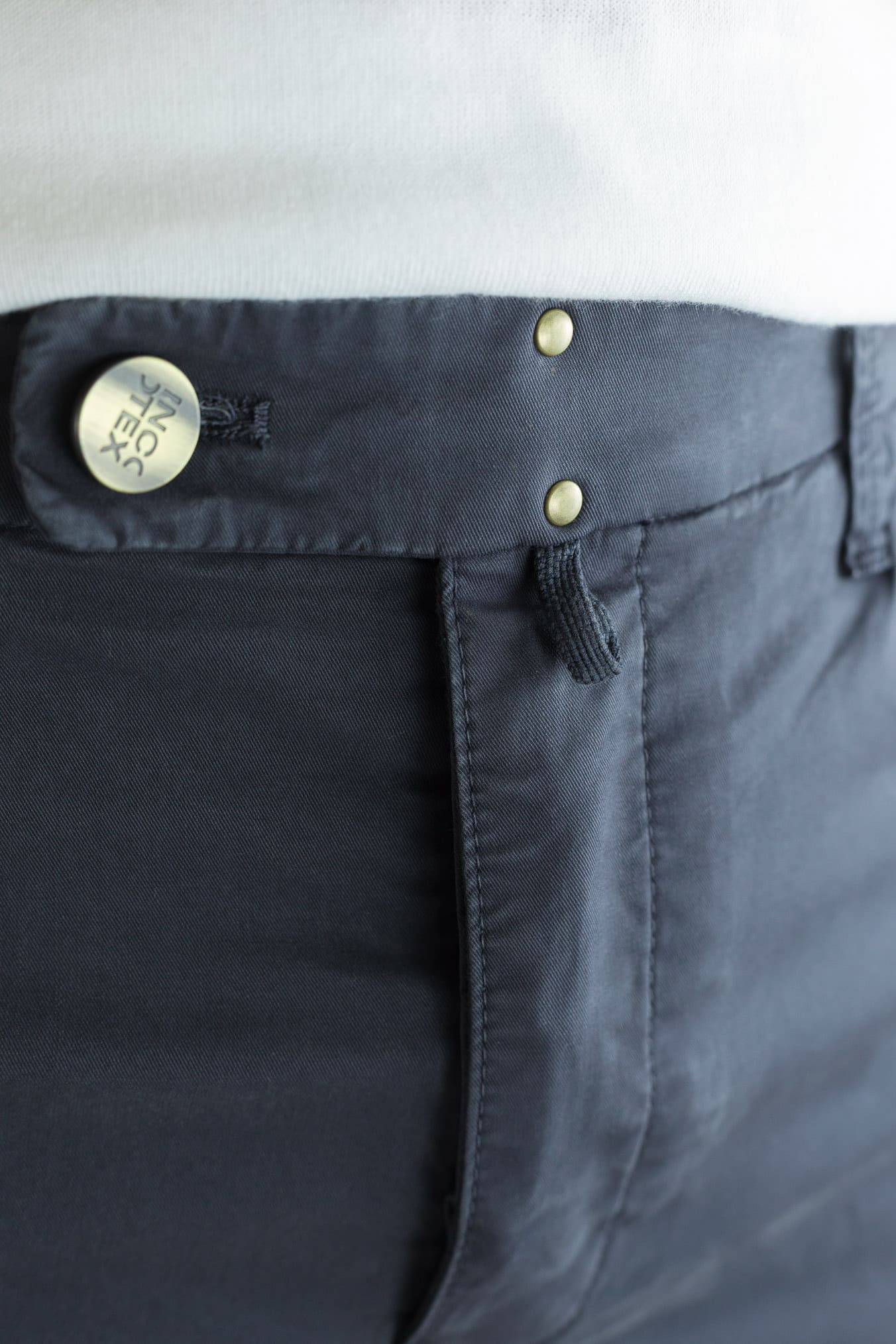 INCOTEX Pantaloni Sartoriali 5 Tasche Stretch Blu Scuro