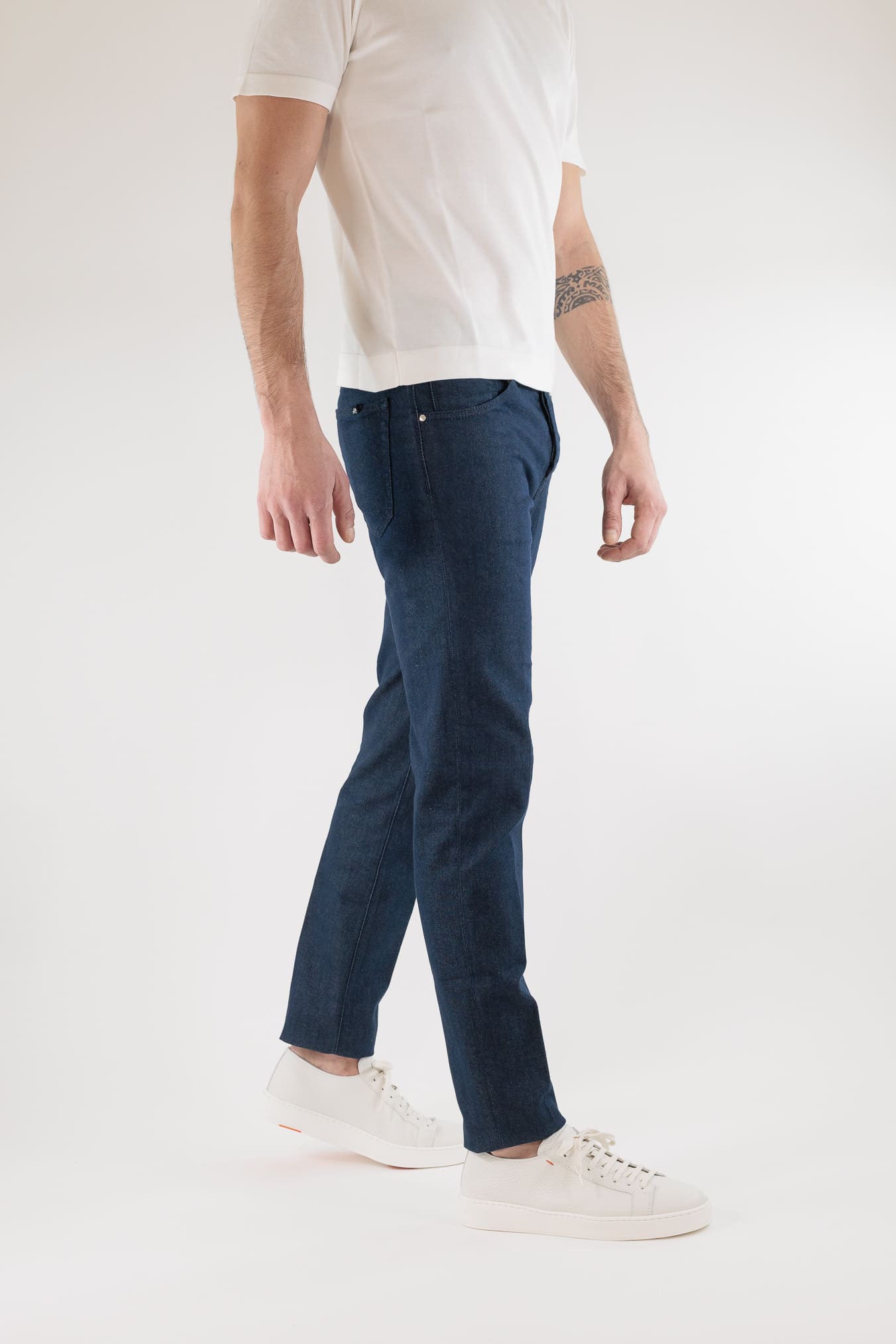 JACOB COHEN Jeans "Scott" Carrot Stretch Denim Scuro