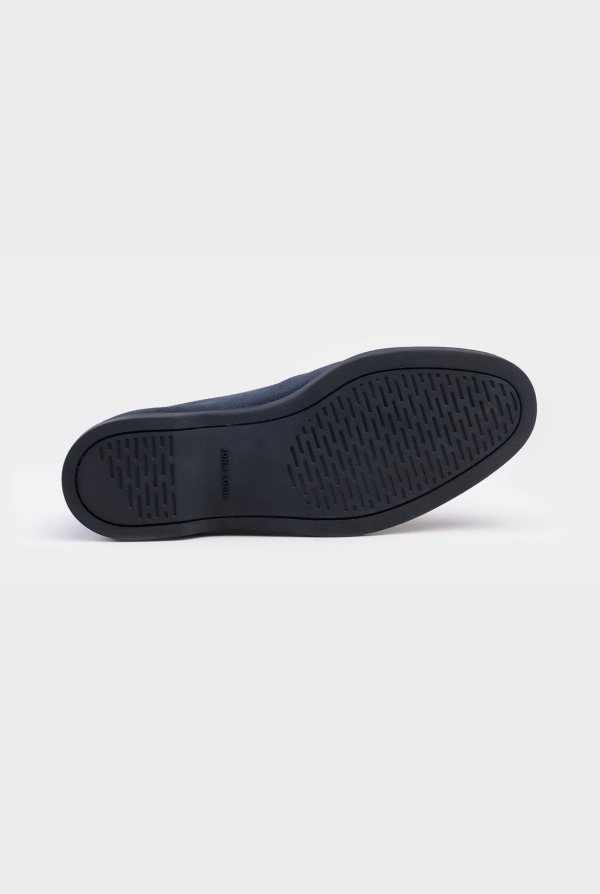 Mocassino "Pace" Nabuk Blu Martellata JOHN LOBB