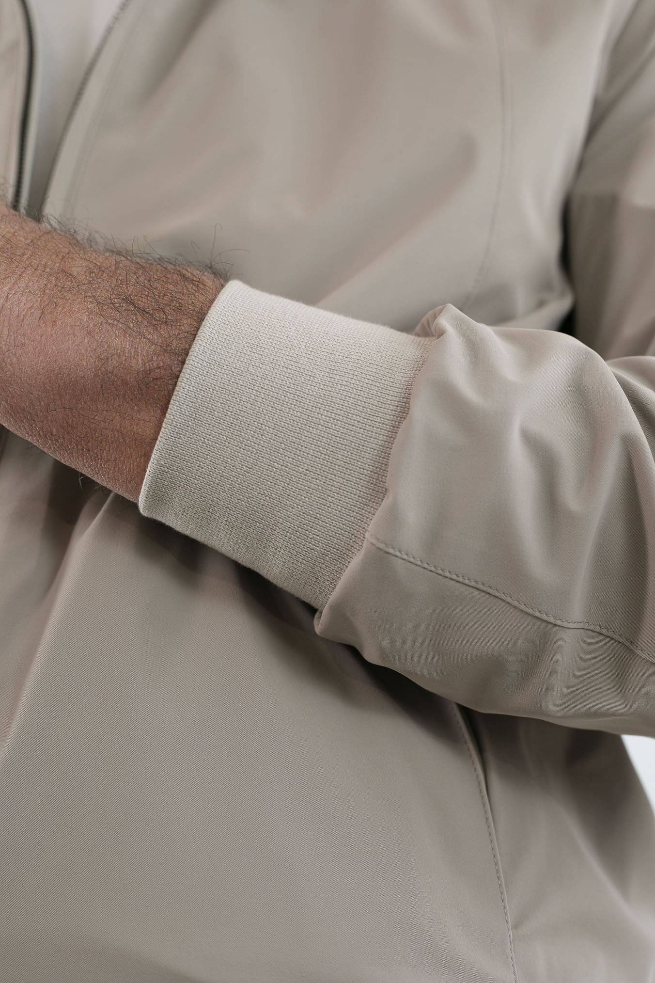 KIRED Giubbino Reversibile Bicolore Beige e Bianco