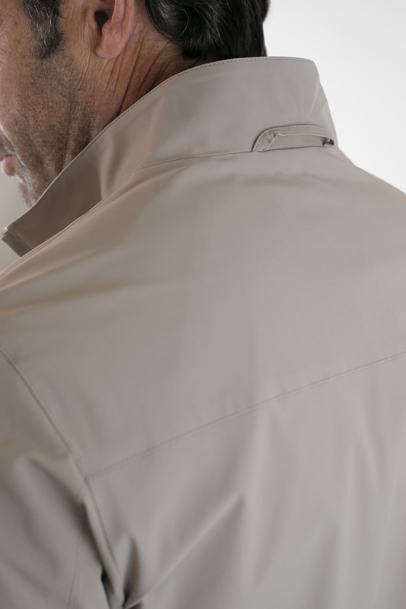 KIRED Giubbino Reversibile Bicolore Beige e Bianco