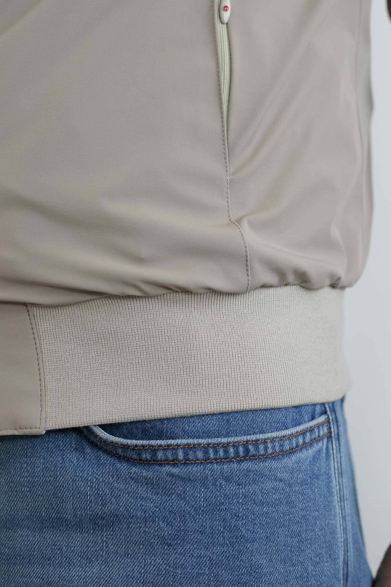 KIRED Giubbino Reversibile Bicolore Beige e Bianco