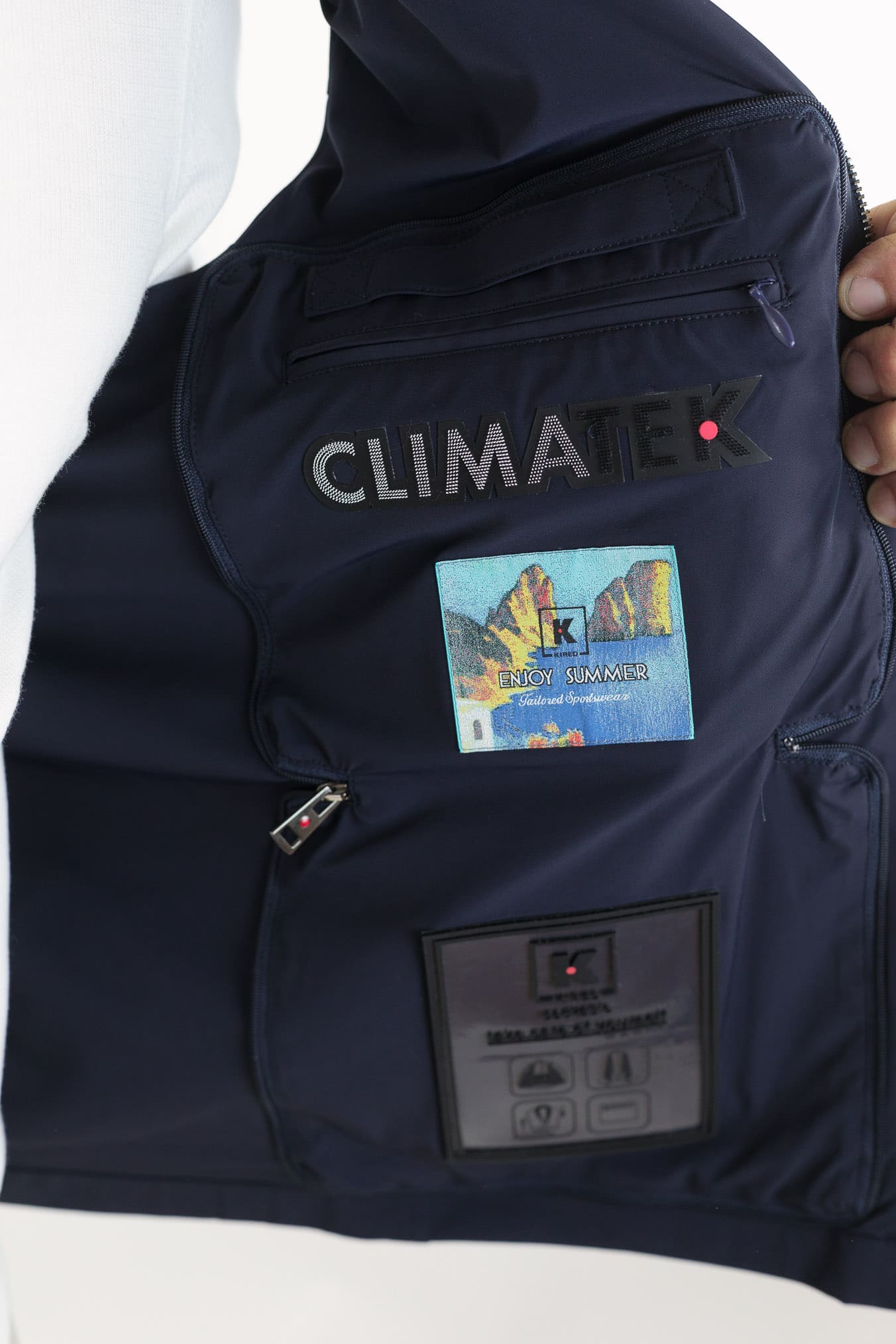 KIRED Gilet Climatek Stretch Blu