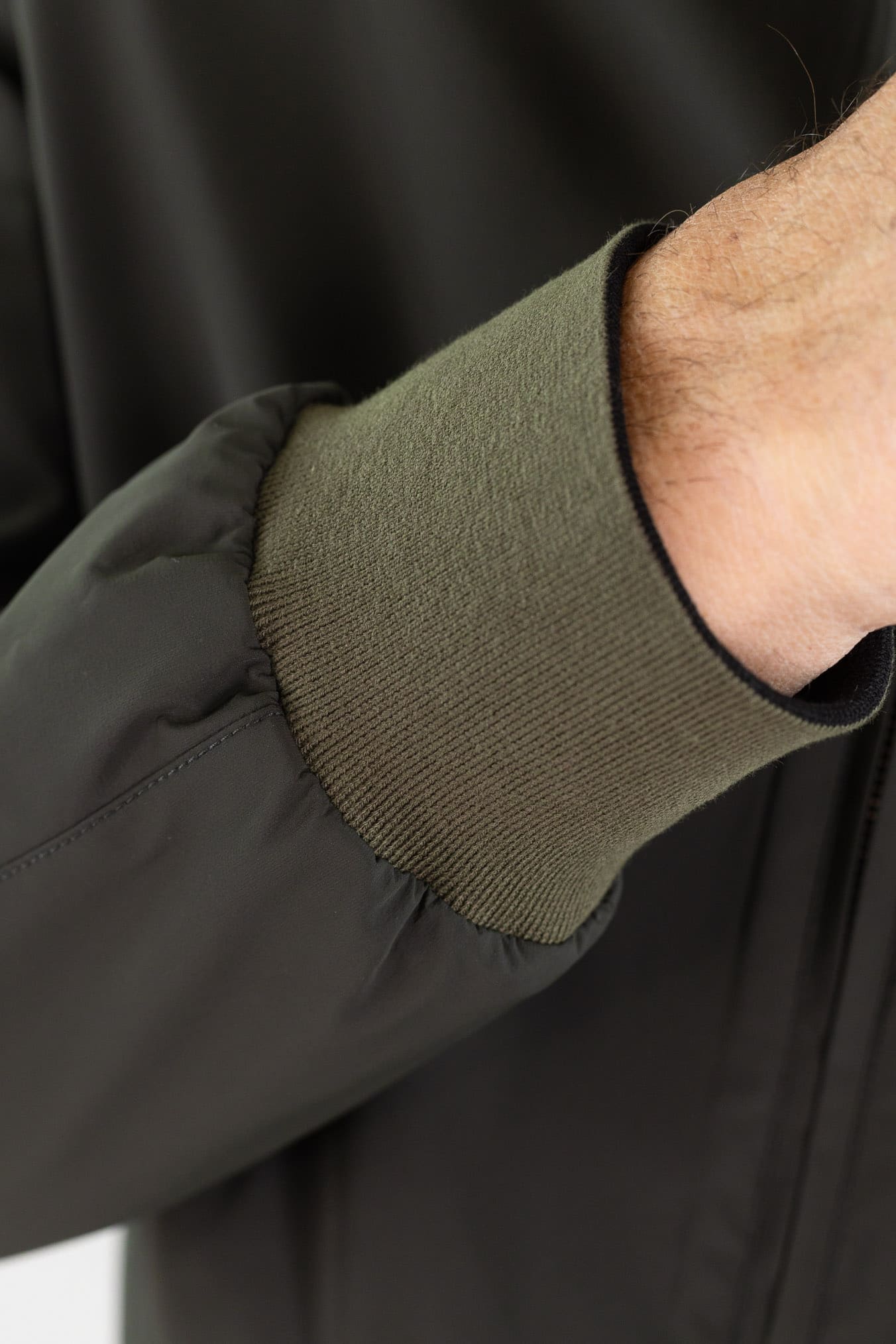 KIRED Giubbino Reversibile Nero/Verde
