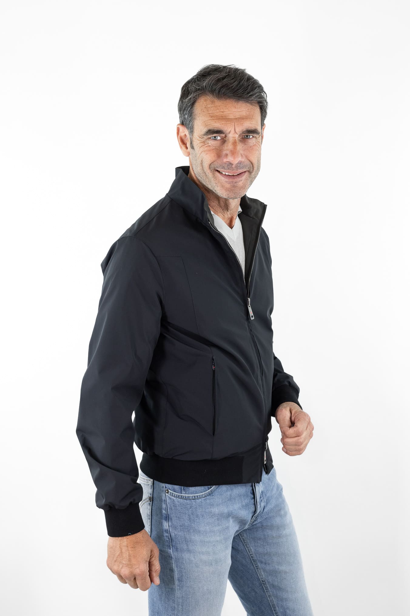 KIRED Giubbino Reversibile Nero/Verde