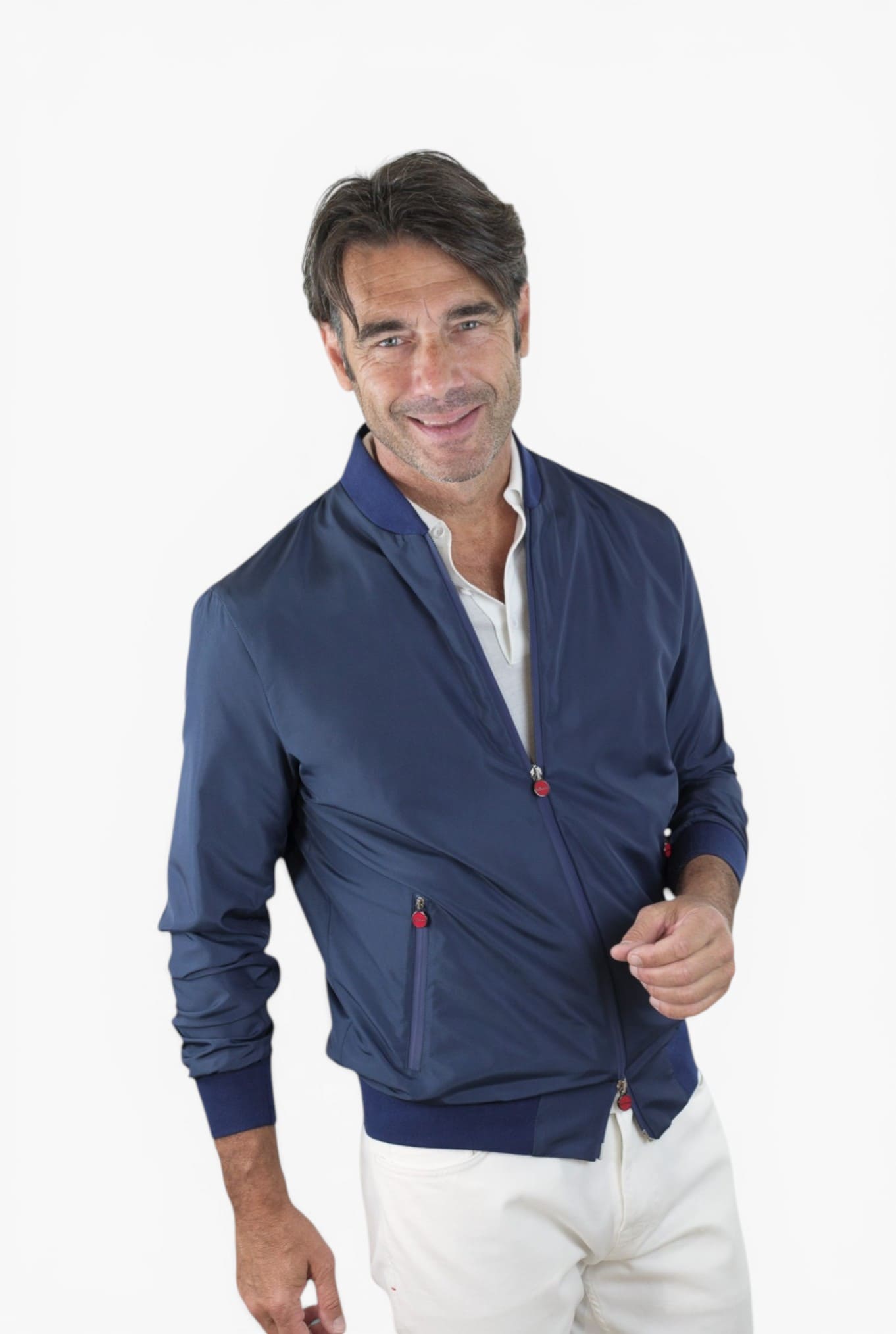 KITON Bomber Superlight Bluette