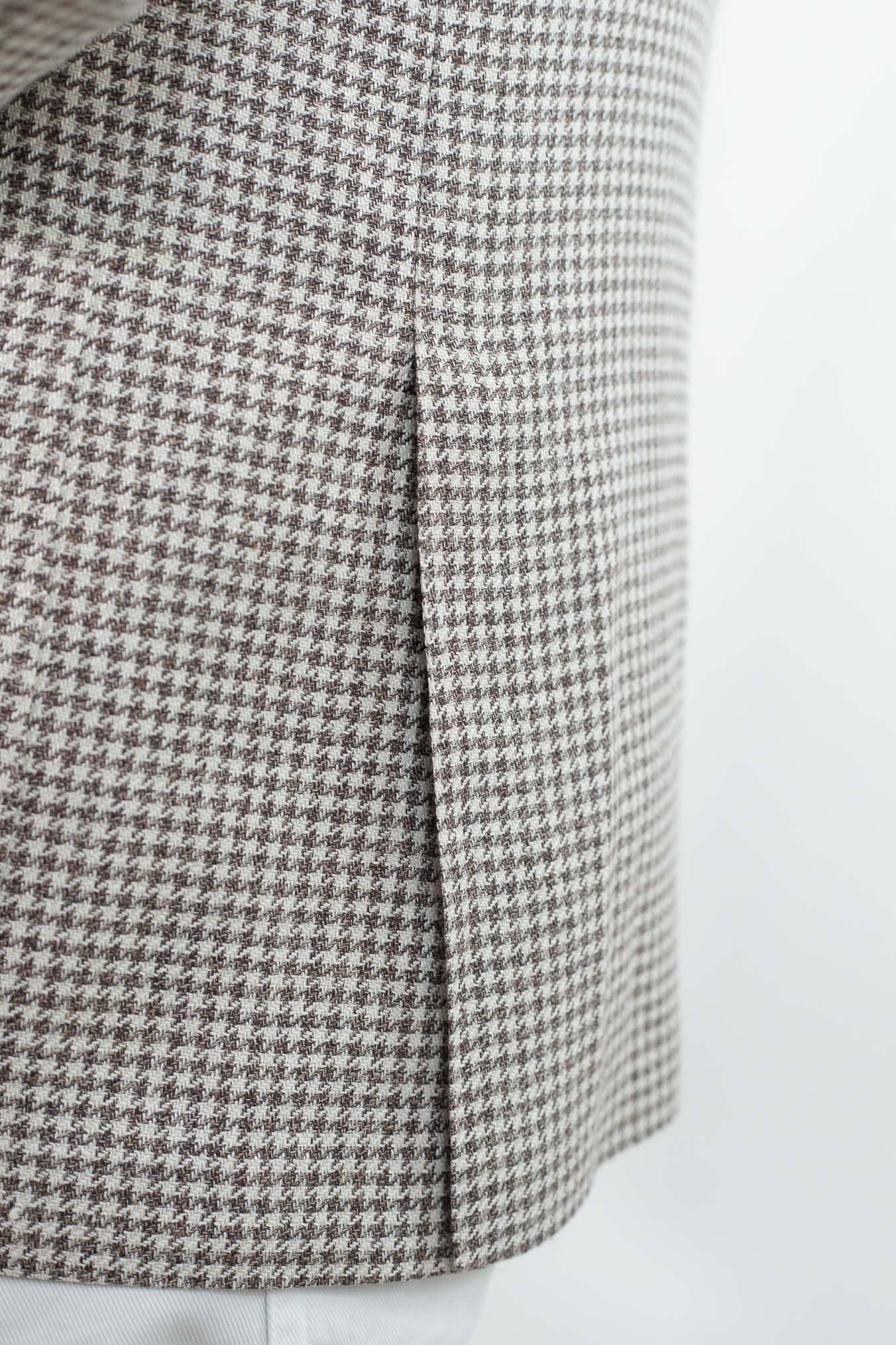 KITON Giacca Pied de Poule Lino Seta Cotone