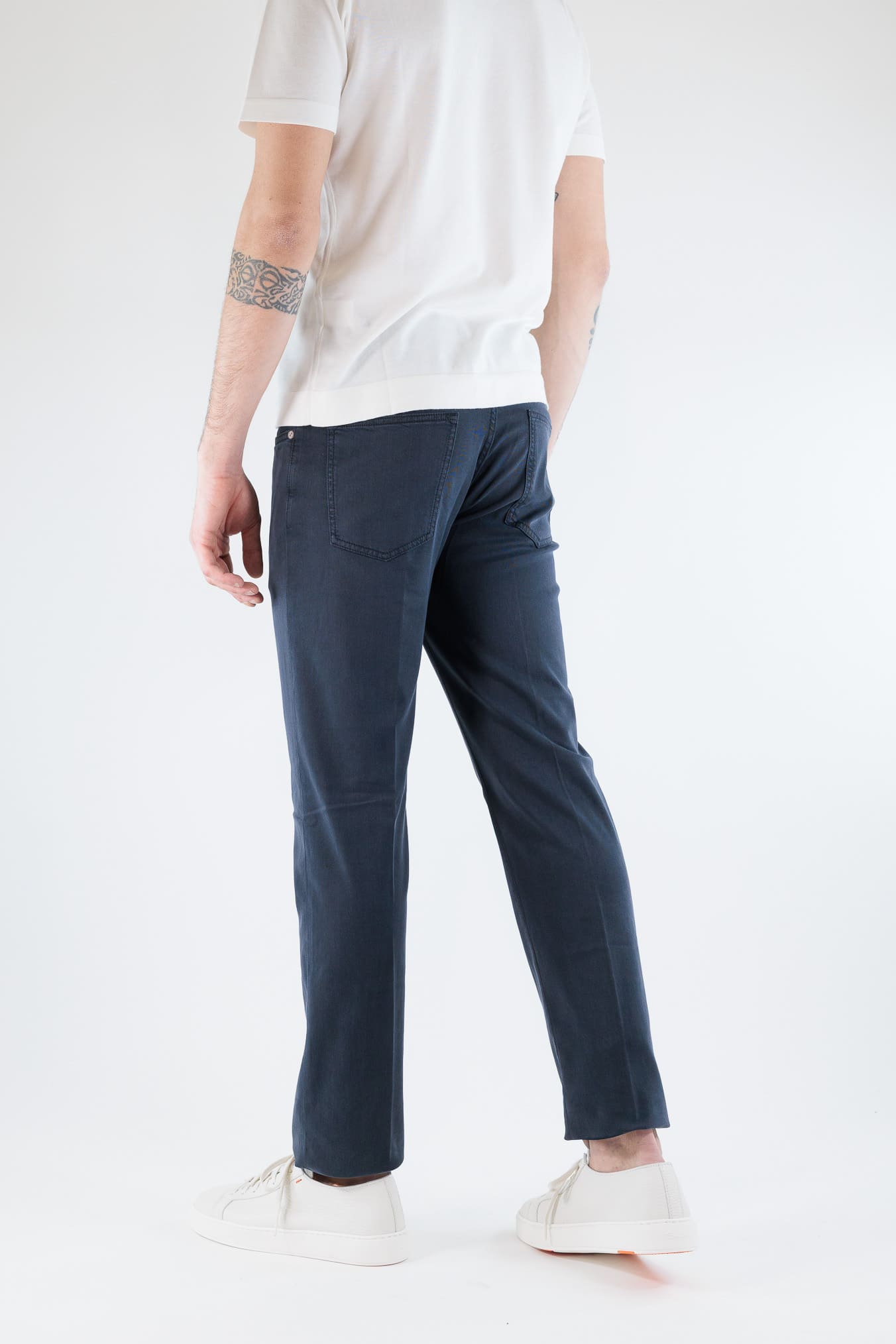KITON Pantaloni 5 Tasche Navy
