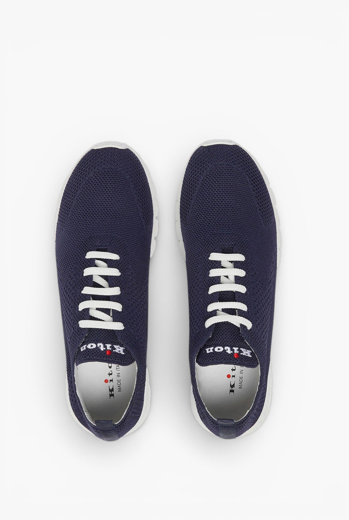 KITON Sneaker "Fit" in Maglia Blu Navy