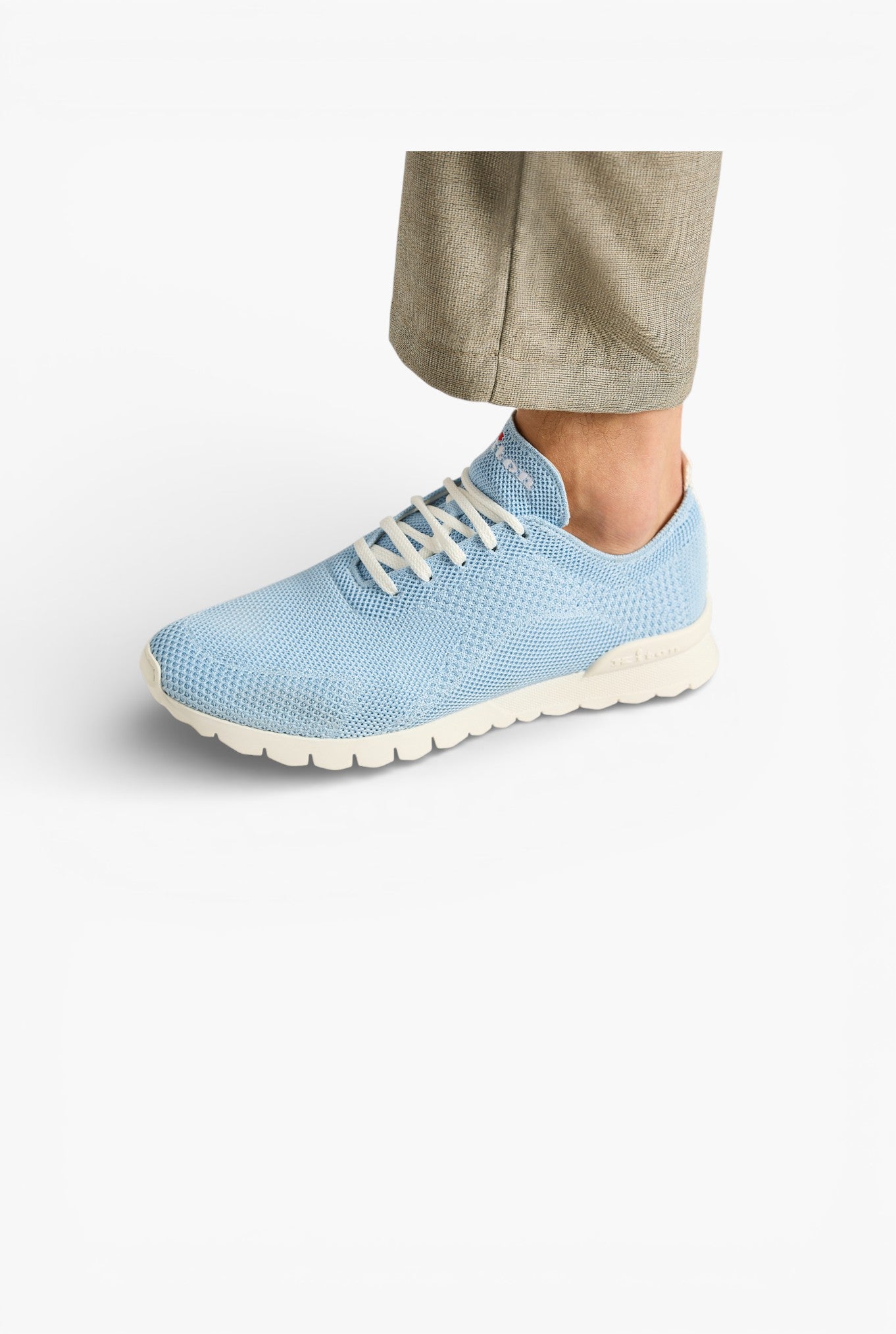 KITON Sneaker "Fit" in Maglia Celeste Kiton
