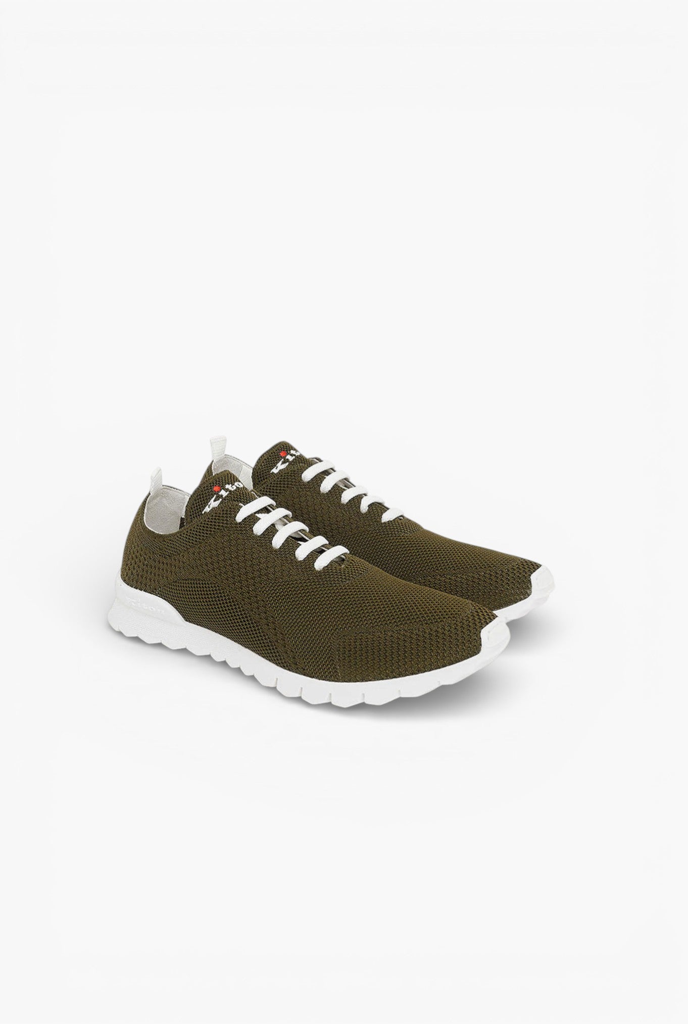 KITON Sneaker "Fit" in Maglia Verde Militare