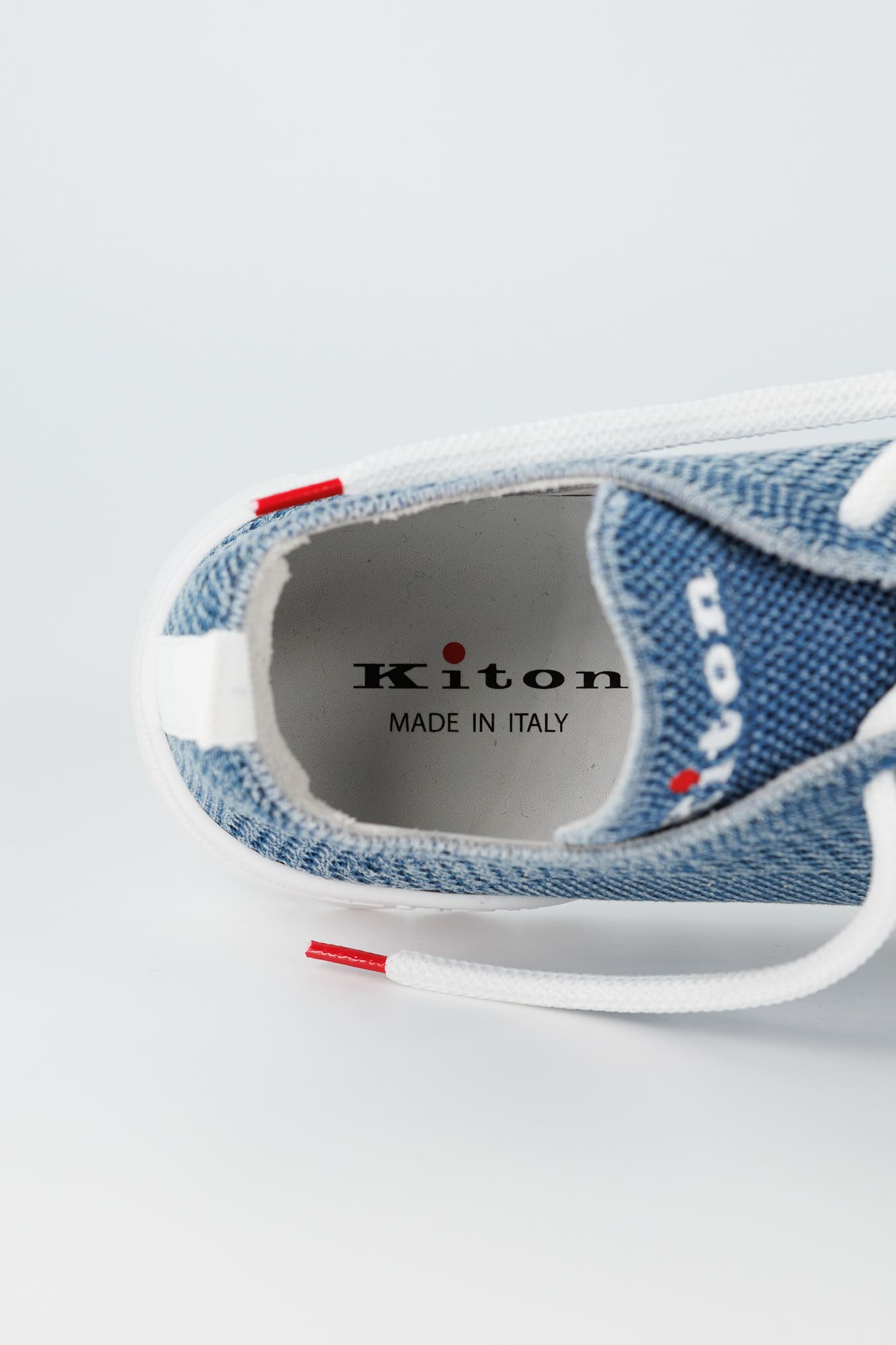 KITON Sneaker "Fit" in Maglia Denim