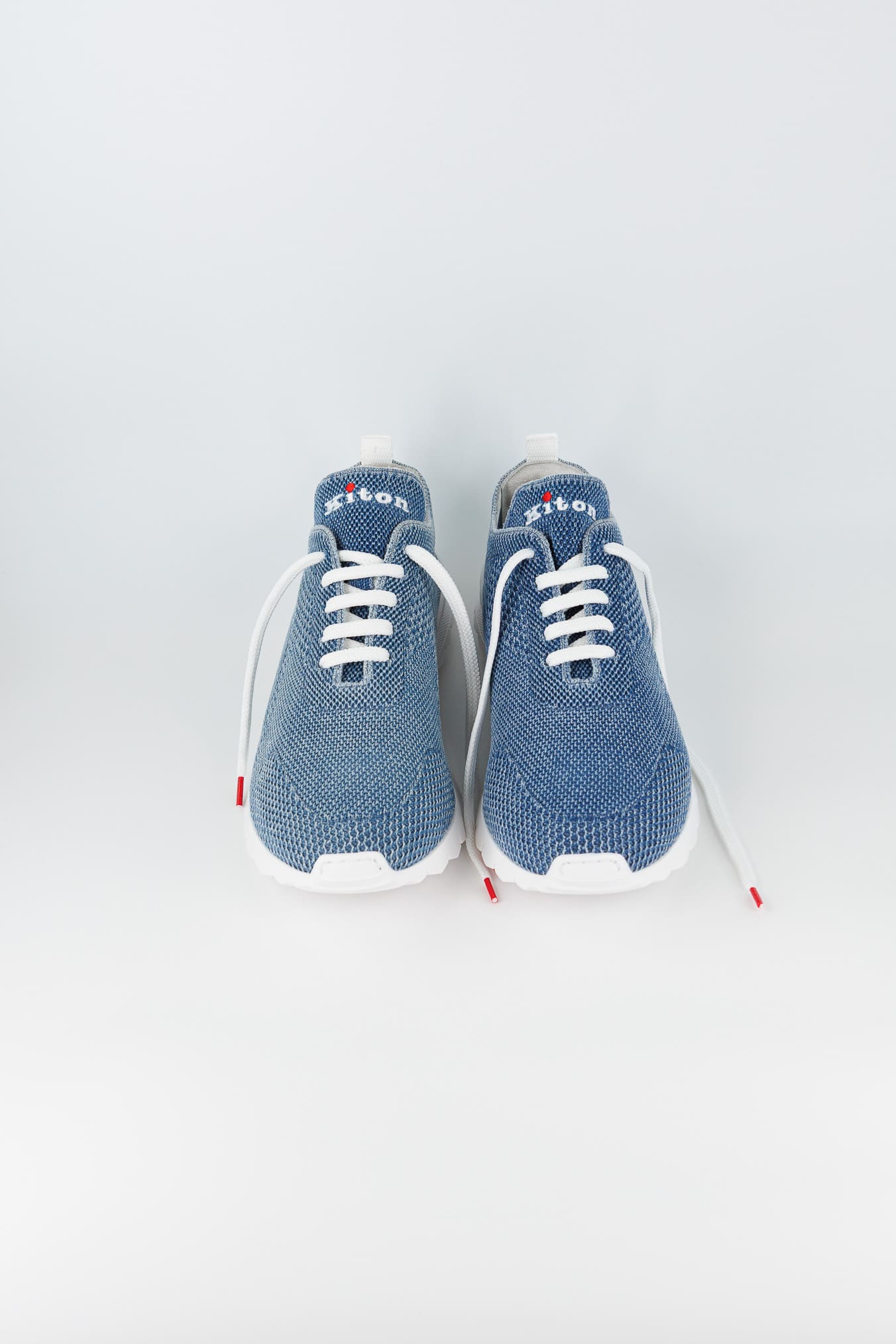 KITON Sneaker "Fit" in Maglia Denim
