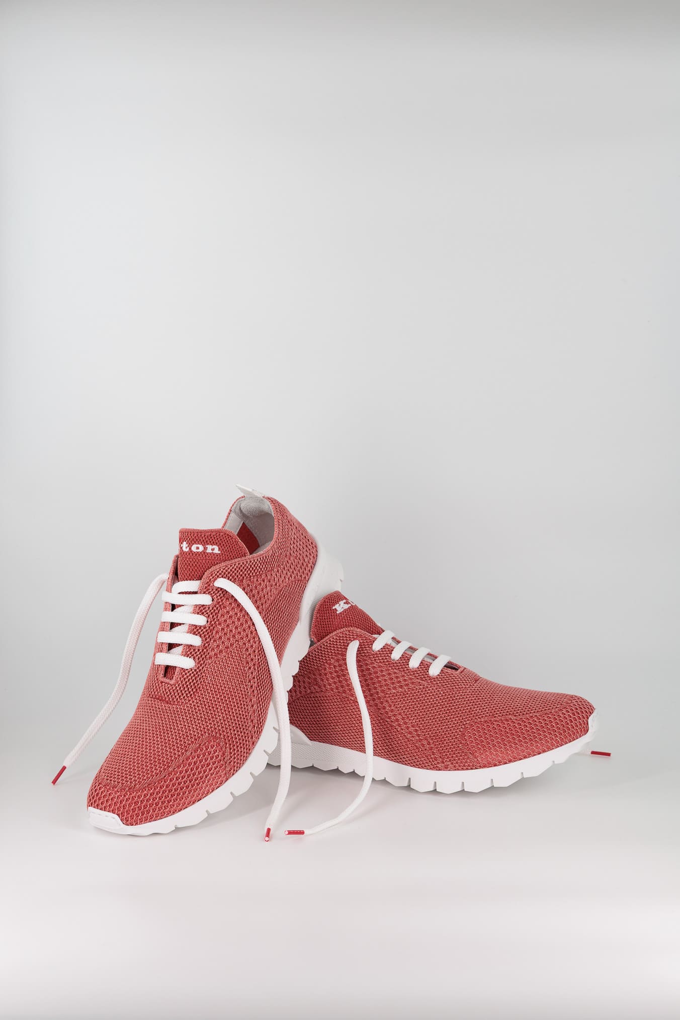 KITON Sneaker "Fit" in Maglia Rosa Antico