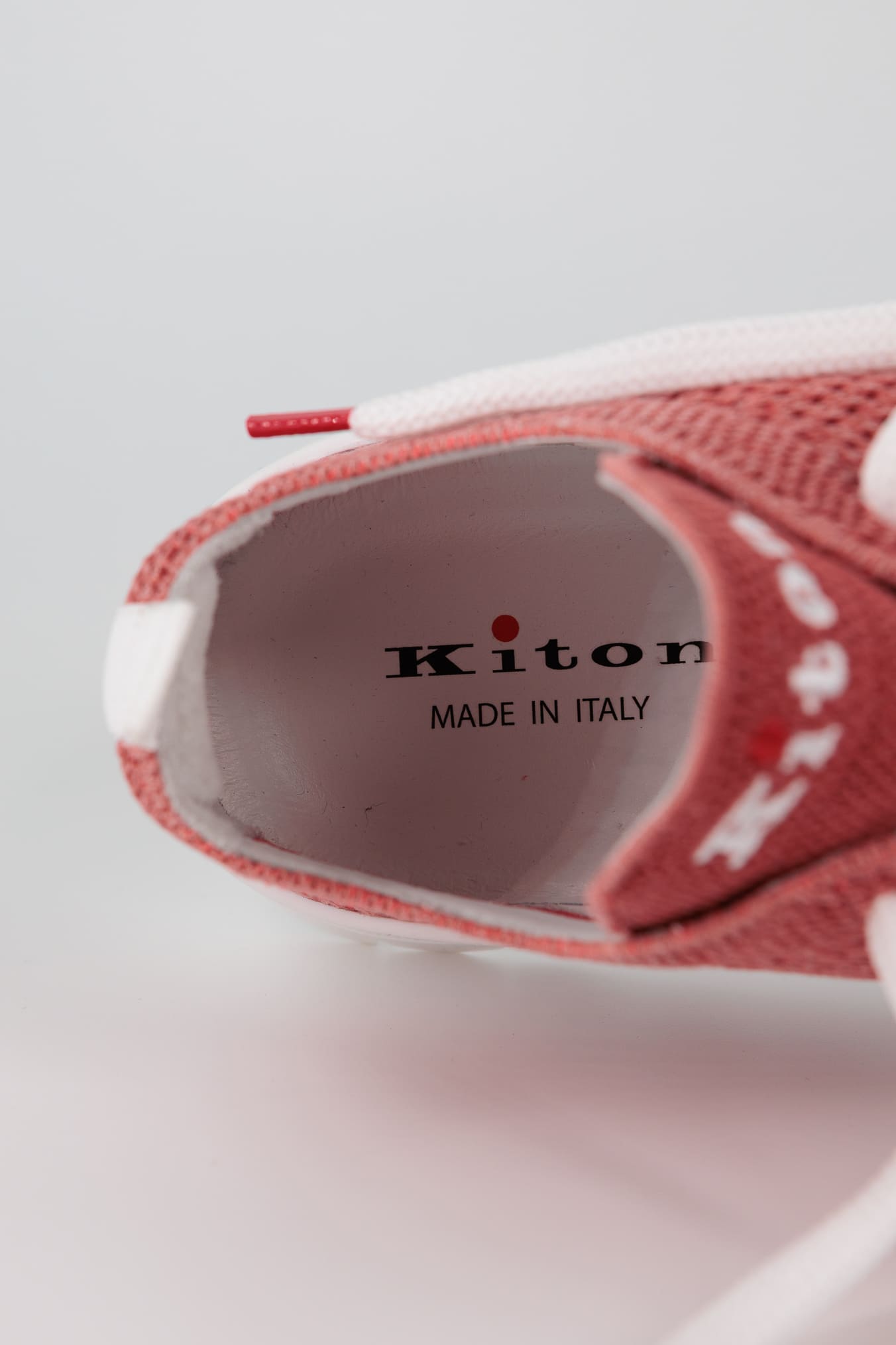 KITON Sneaker "Fit" in Maglia Rosa Antico