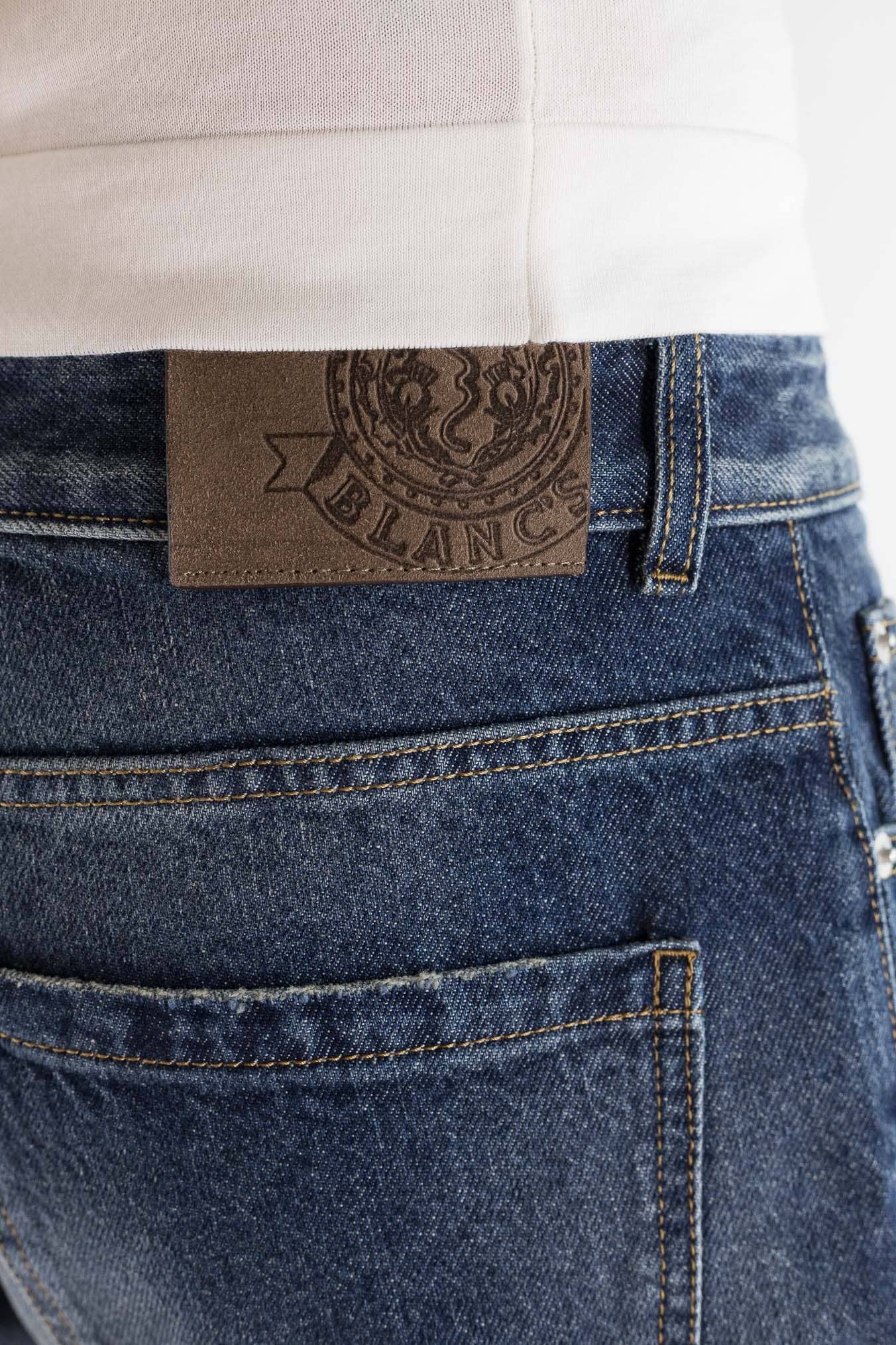 LUCIANO BARBERA Jeans Denim Scuro Regular Fit