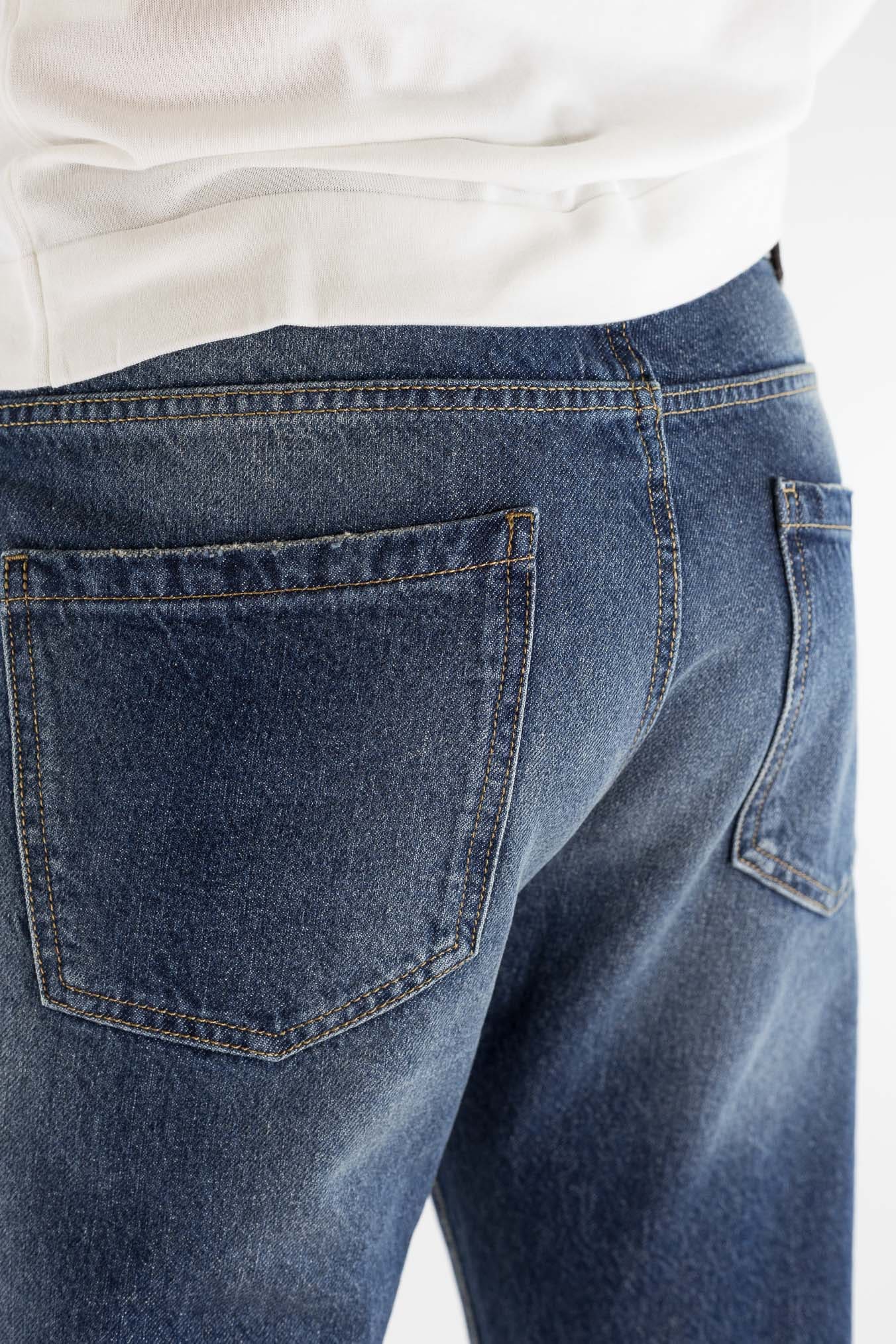 LUCIANO BARBERA Jeans Denim Scuro Regular Fit