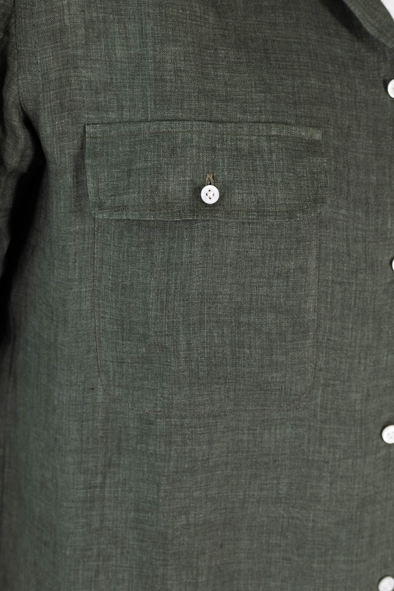 LUCIANO BARBERA Overshirt Lino Verde