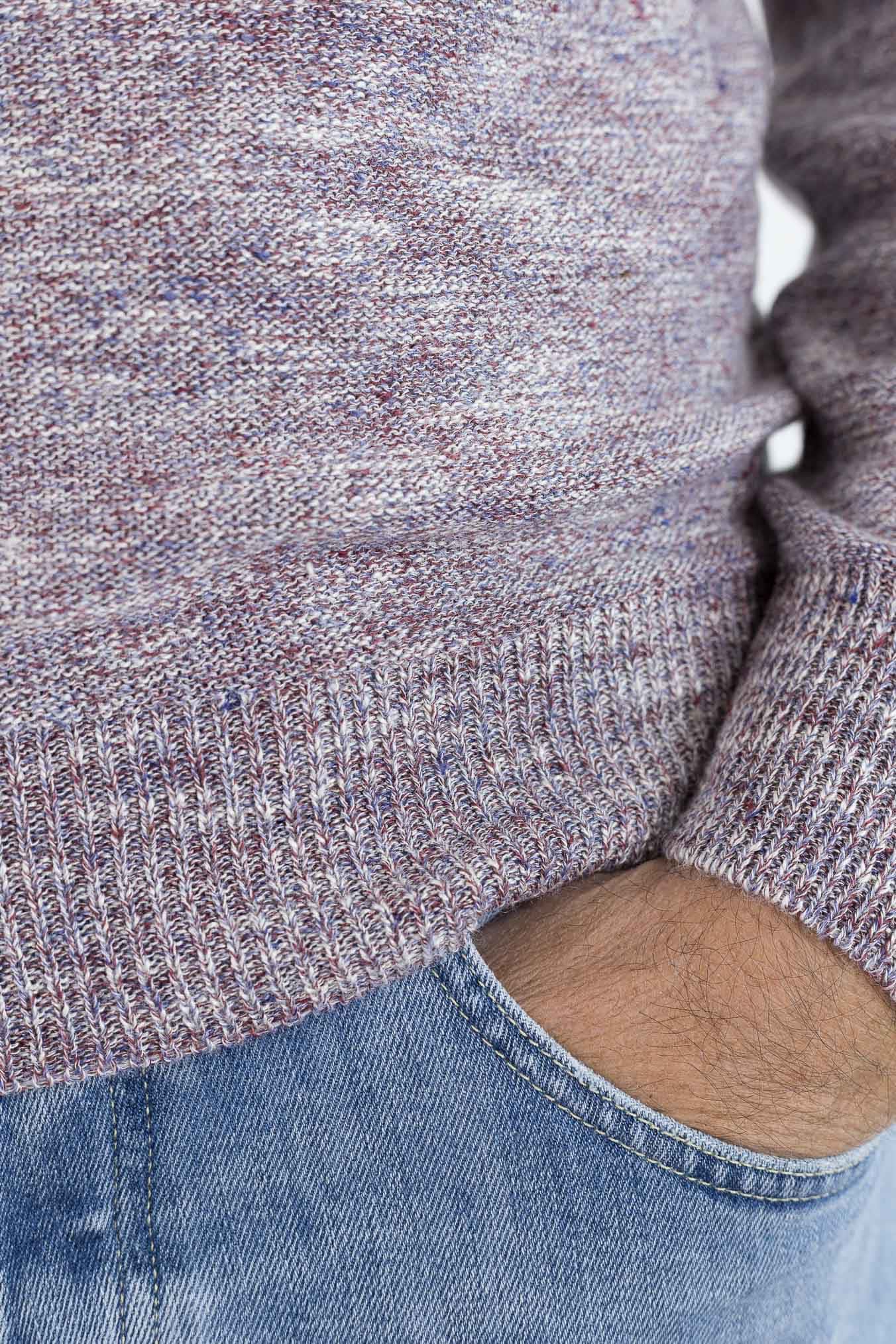 LUCIANO BARBERA Polo Maniche Lunghe Rosa Mélange