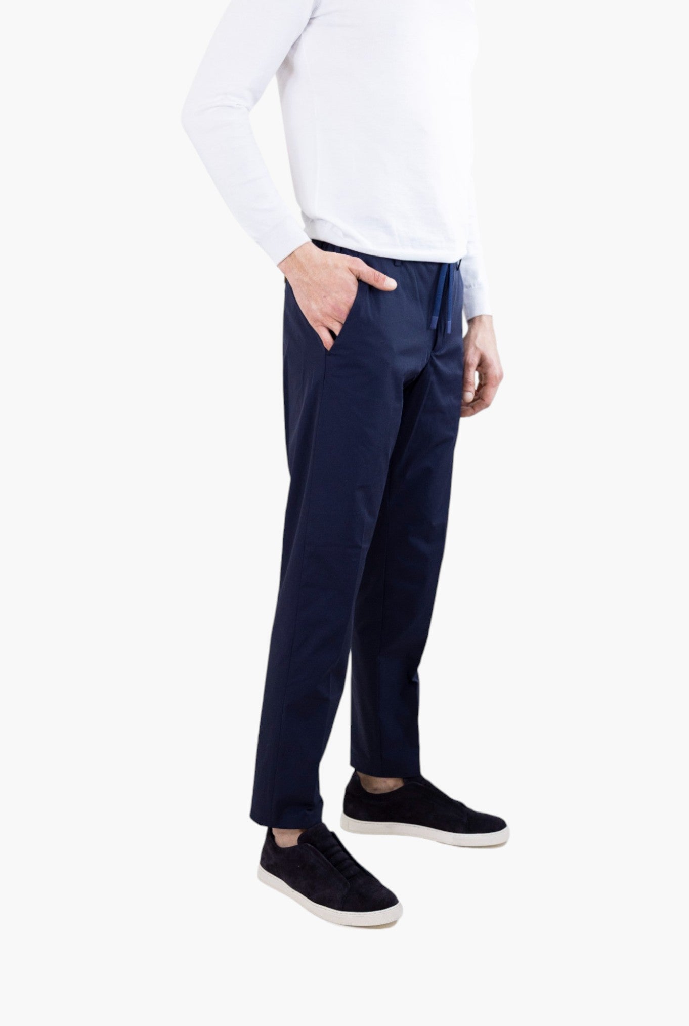 MYTHS Pantaloni Active Tech Coulisse Removibile Blu