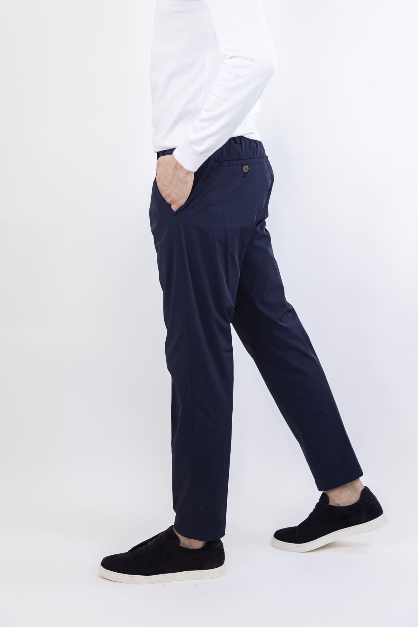 MYTHS Pantaloni Active Tech Coulisse Removibile Blu