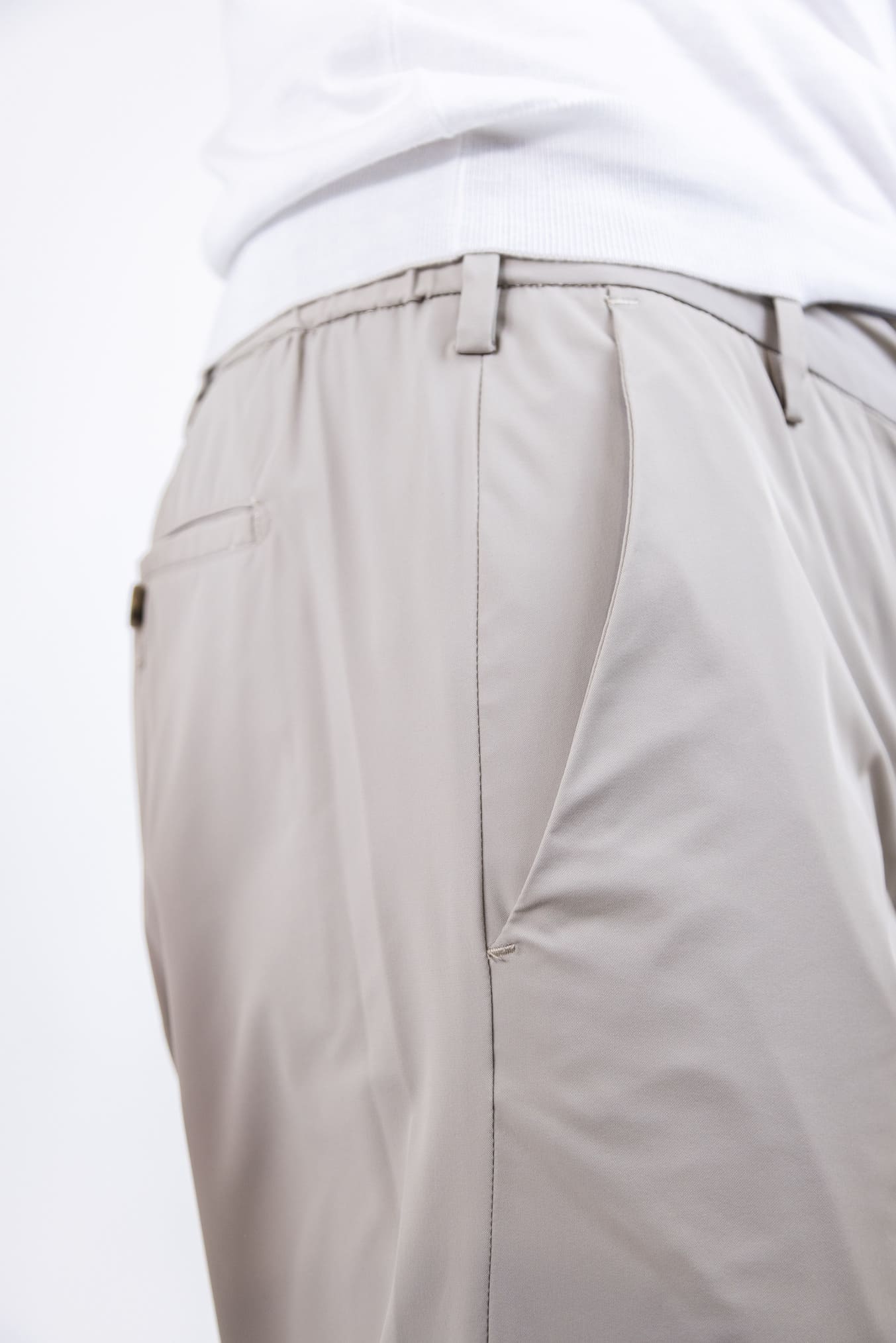 MYTHS Pantaloni Active Tech Coulisse Removibile Beige