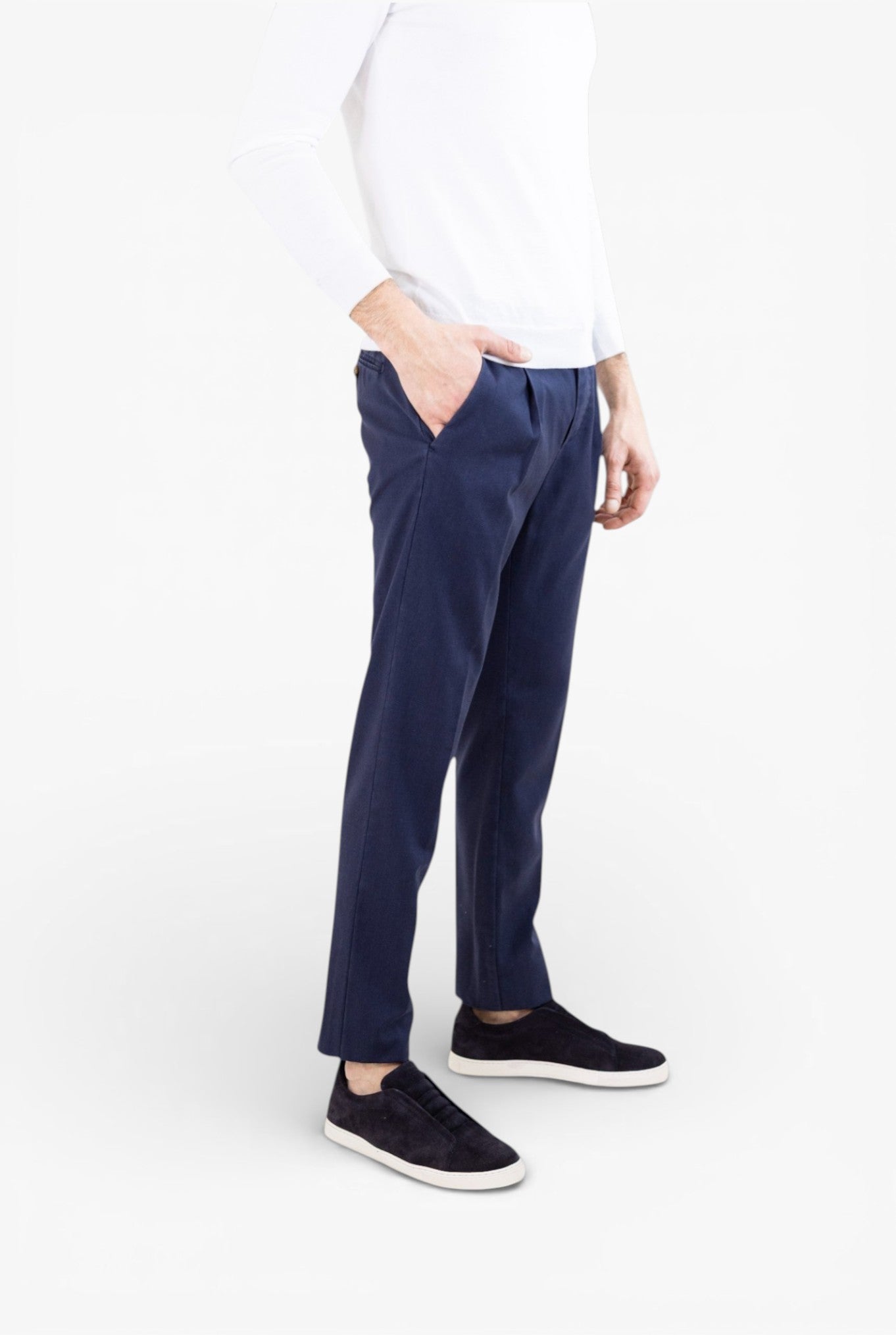 MYTHS Pantaloni Vintage Wool Blu Navy