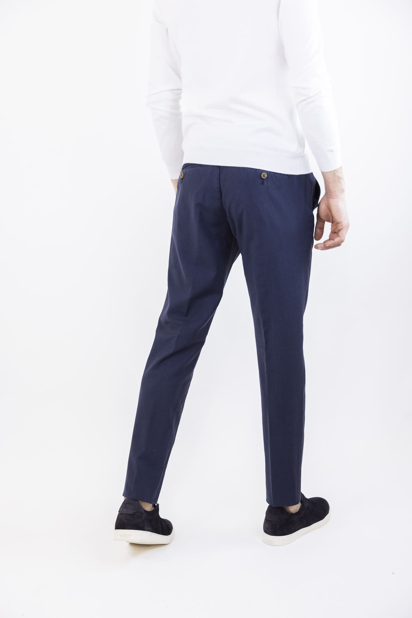 MYTHS Pantaloni Vintage Wool Blu Navy