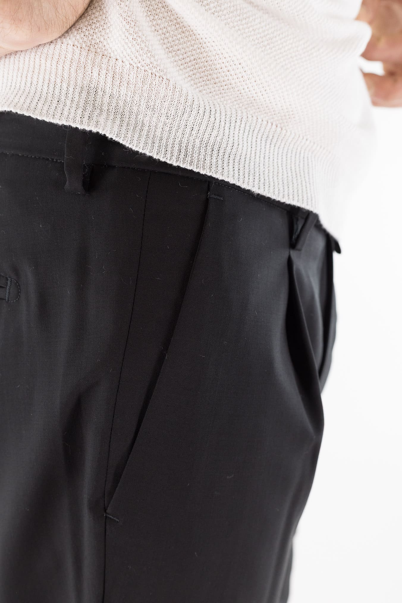 MYTHS Pantaloni Vintage Wool Nero