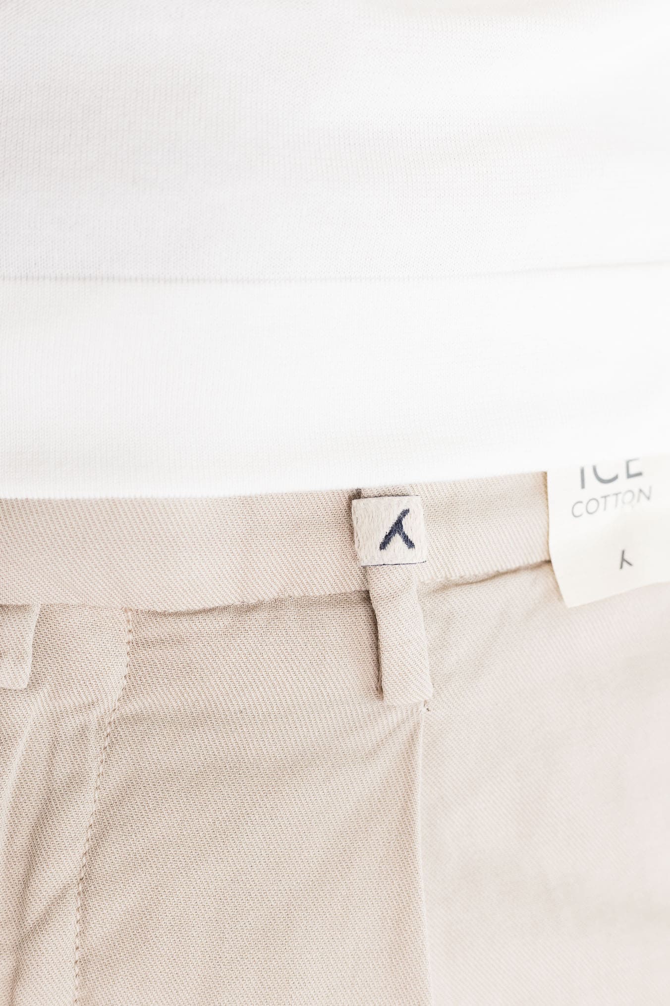 MYTHS Pantaloni Ice Cotton Pinces Beige