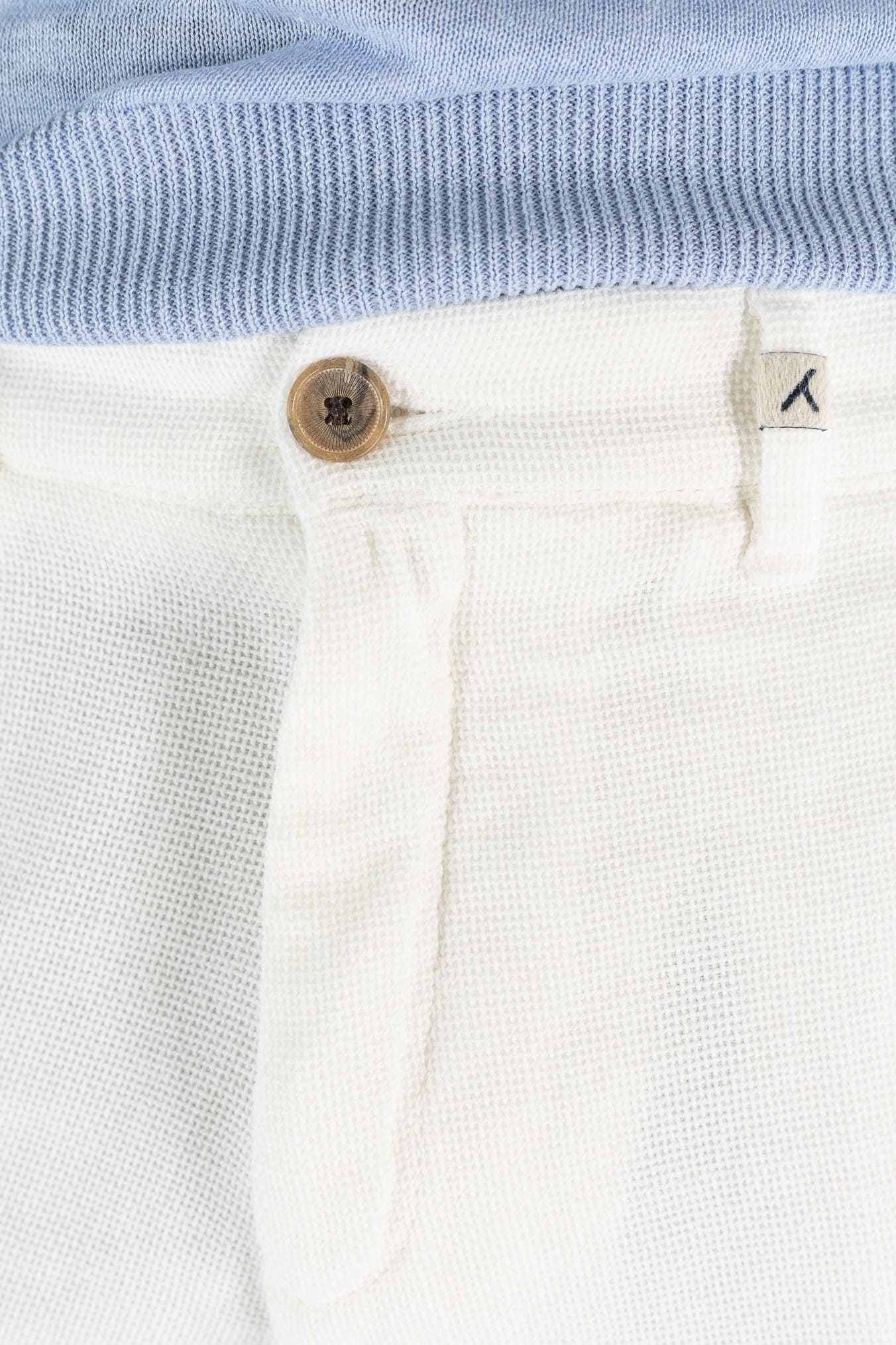 MYTHS Bermuda Armatura Cotone Lino Bianco