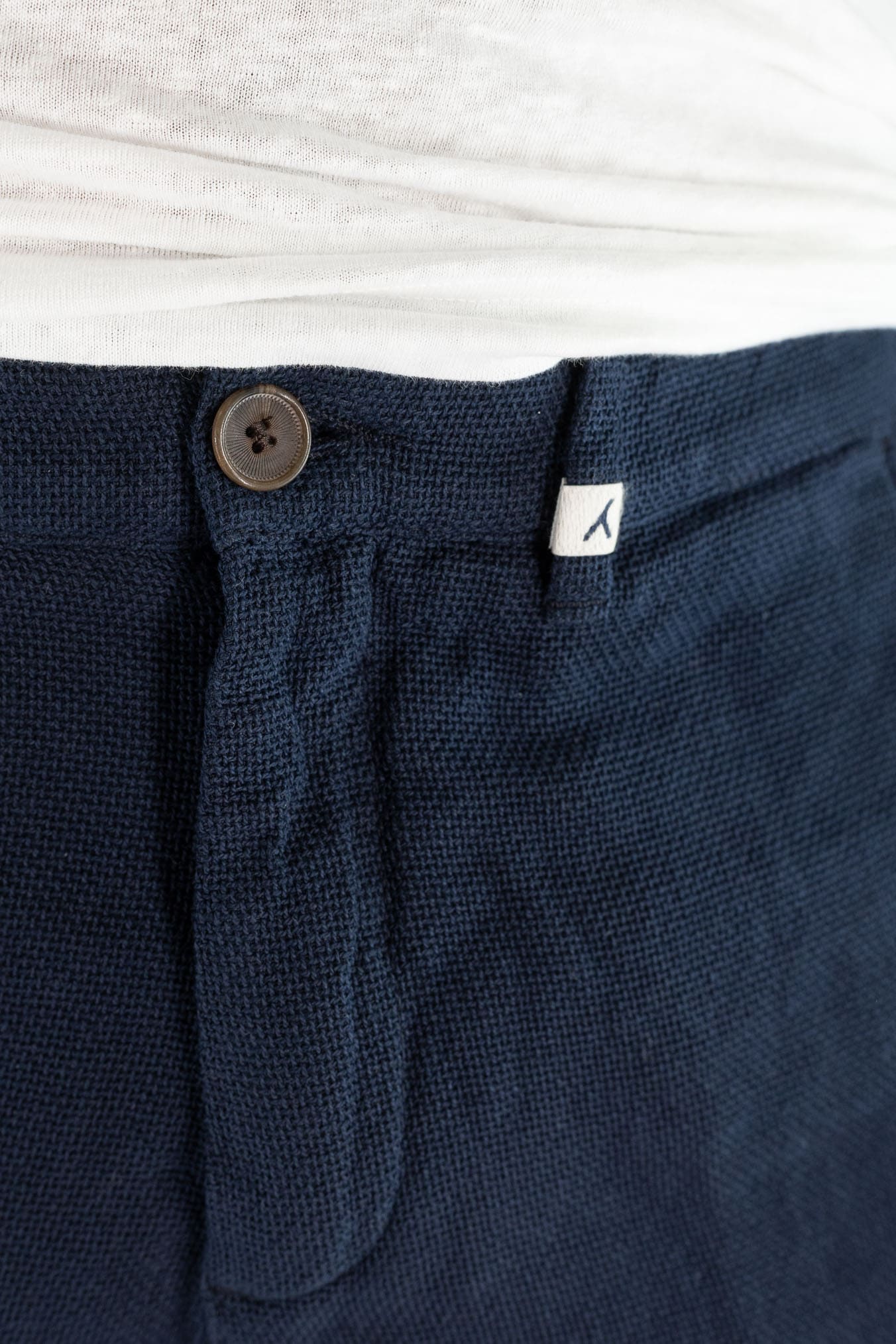 MYTHS Bermuda Armatura Cotone Lino Blu