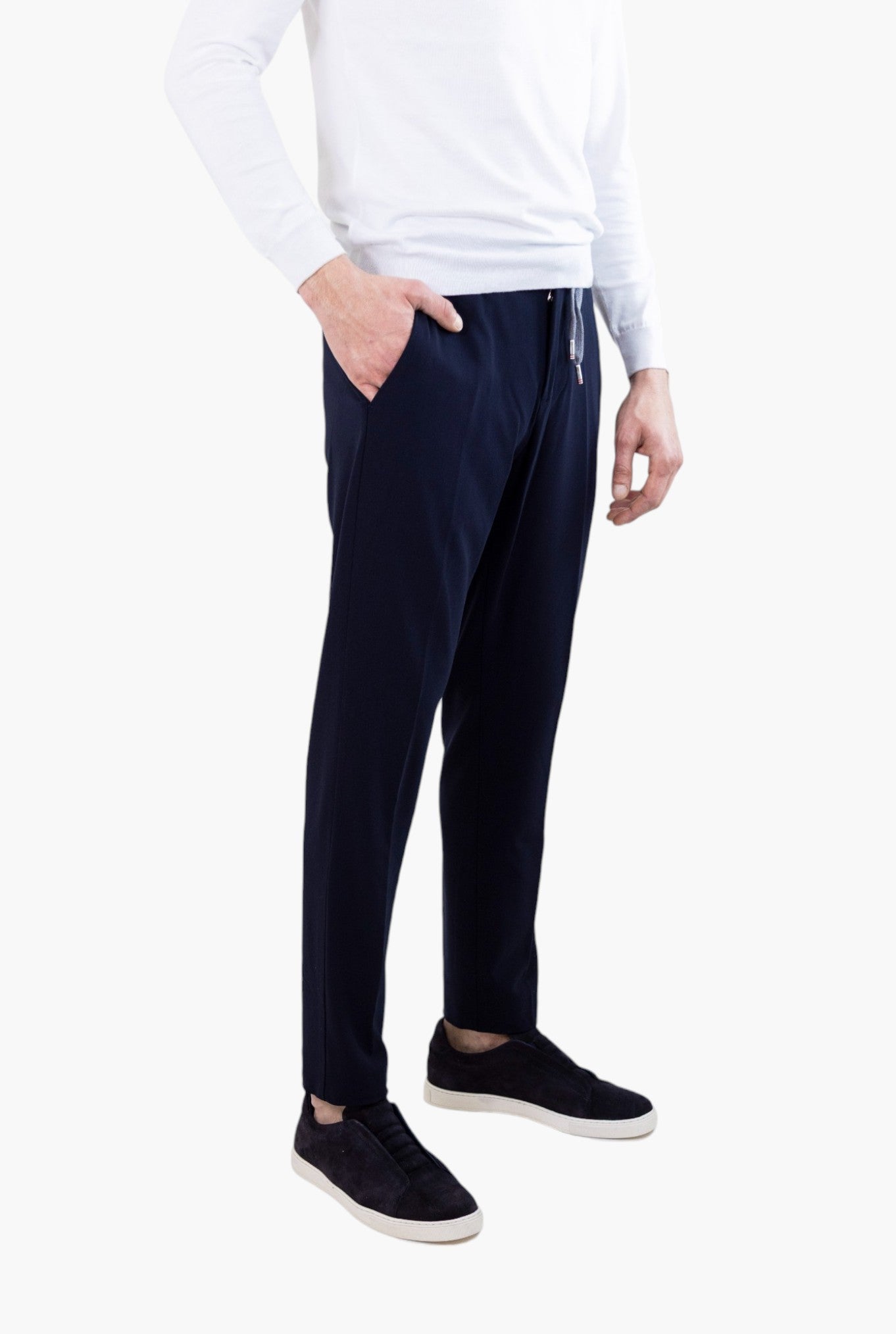 PESCAROLO Pantaloni Coulisse Caracciolo Blu Scuro