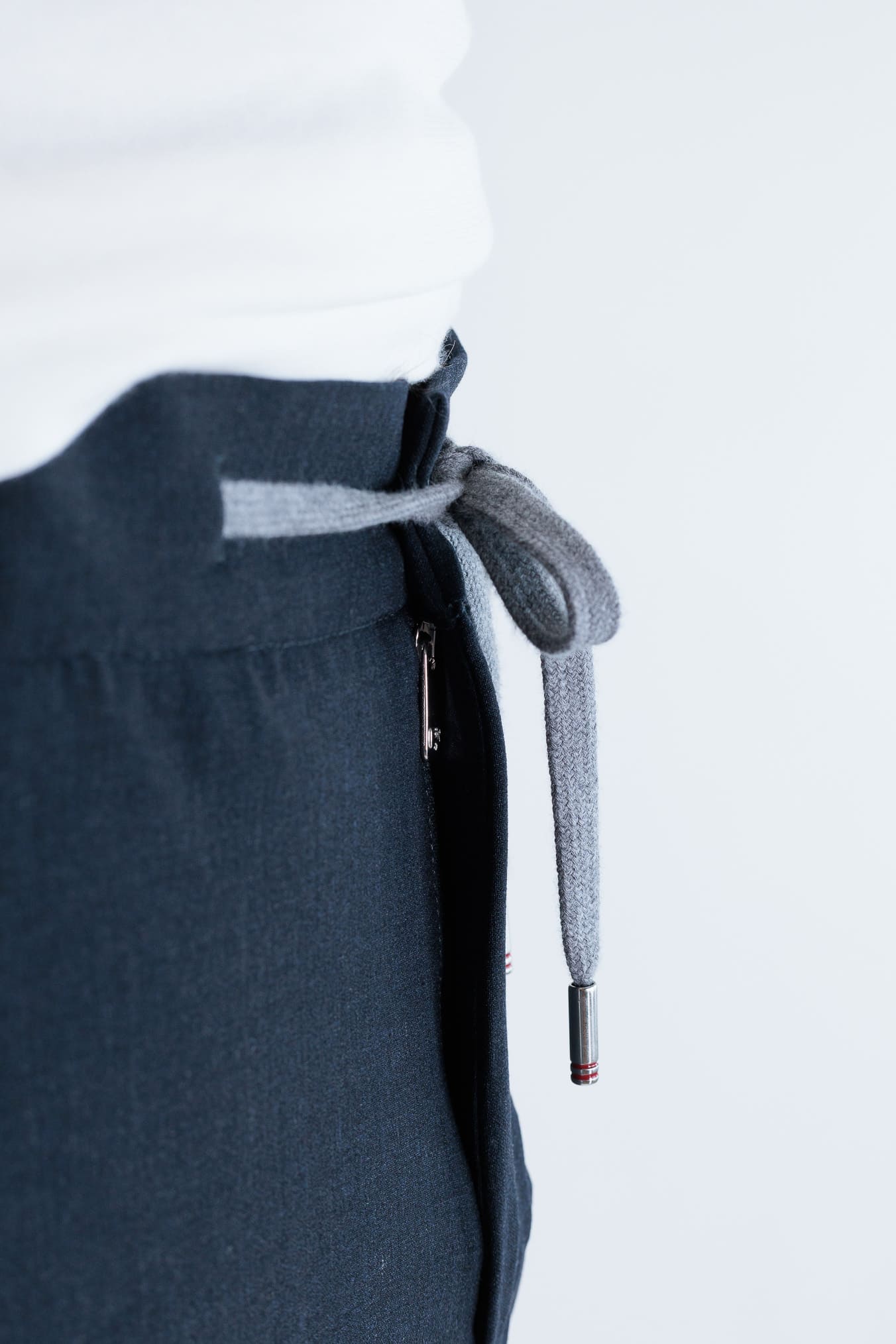 PESCAROLO Pantaloni "Caracciolo" Lana Super 160's Blu