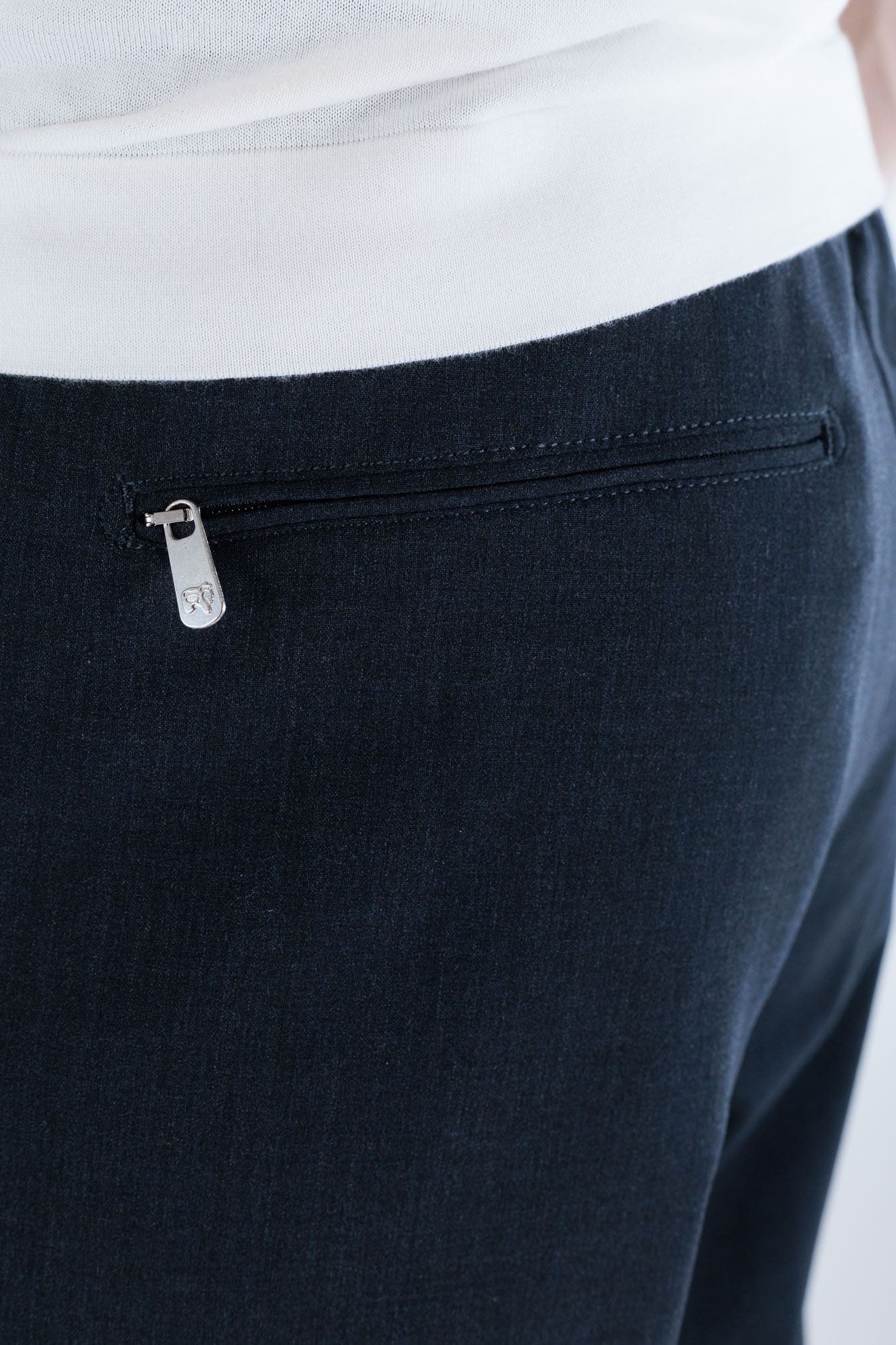 PESCAROLO Pantaloni "Caracciolo" Lana Super 160's Blu