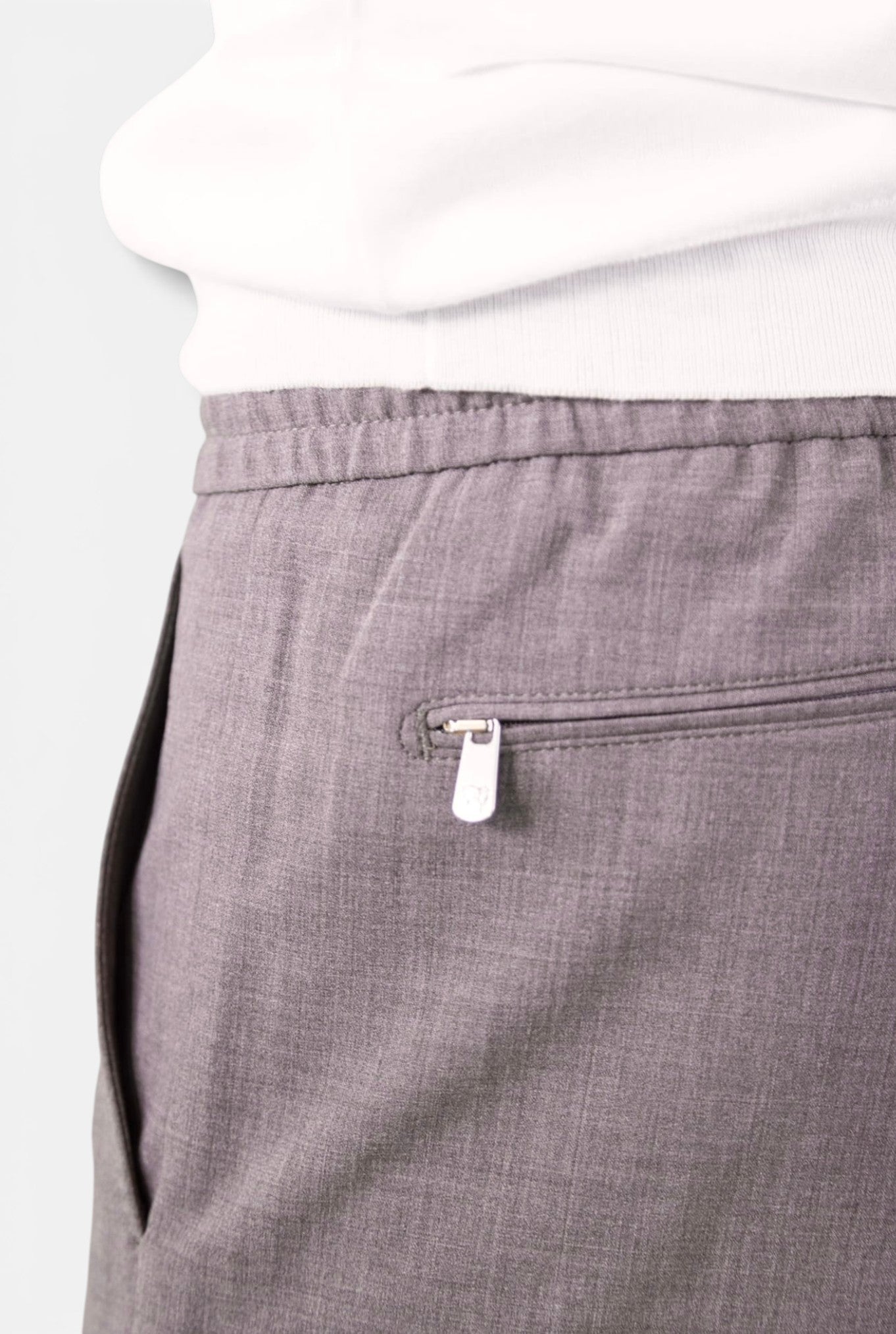 PESCAROLO Pantaloni "Caracciolo" Lana Super 160's Tortora