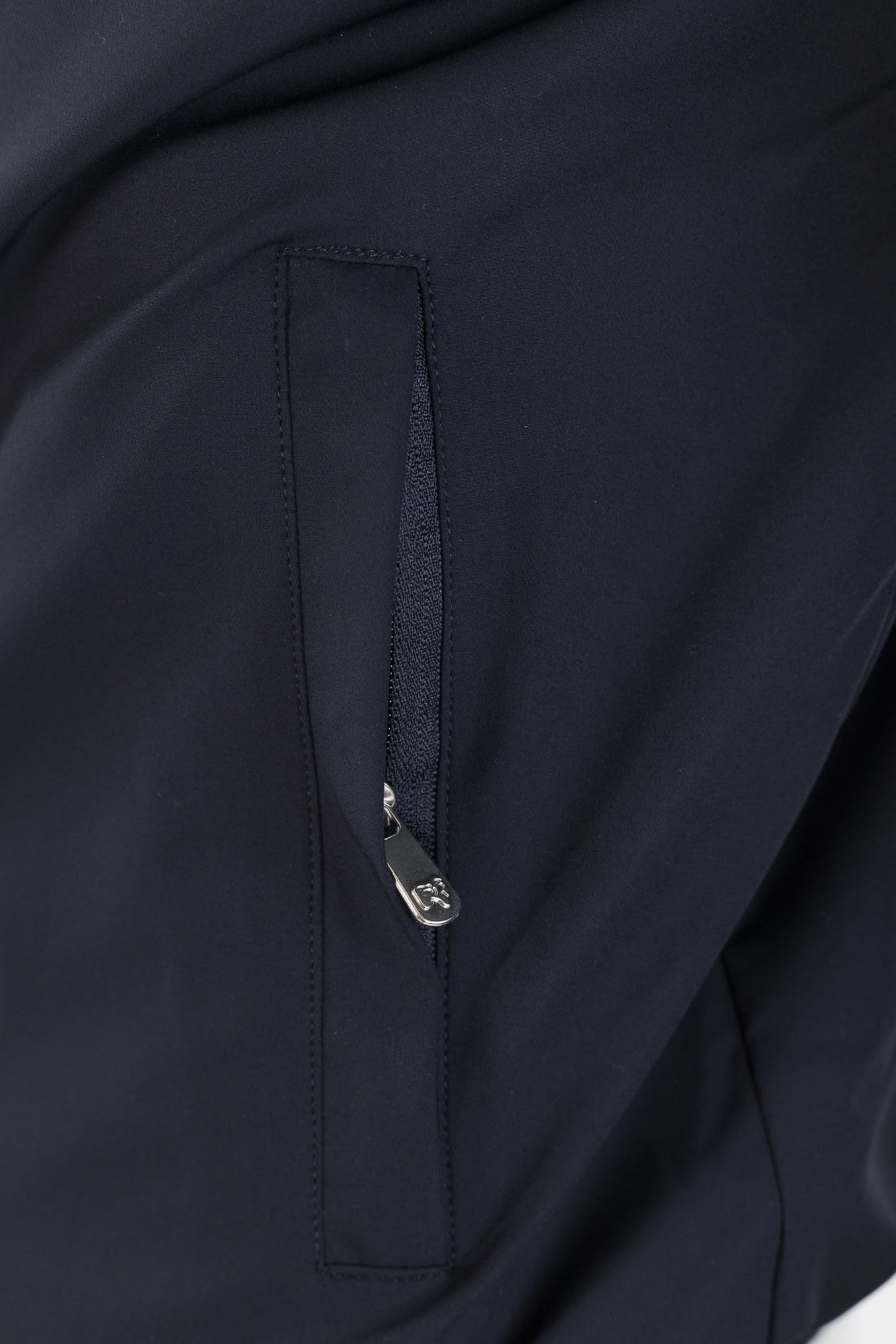 PESCAROLO Giubbino Reversibile Lana Crêpe/Tecnico Blu