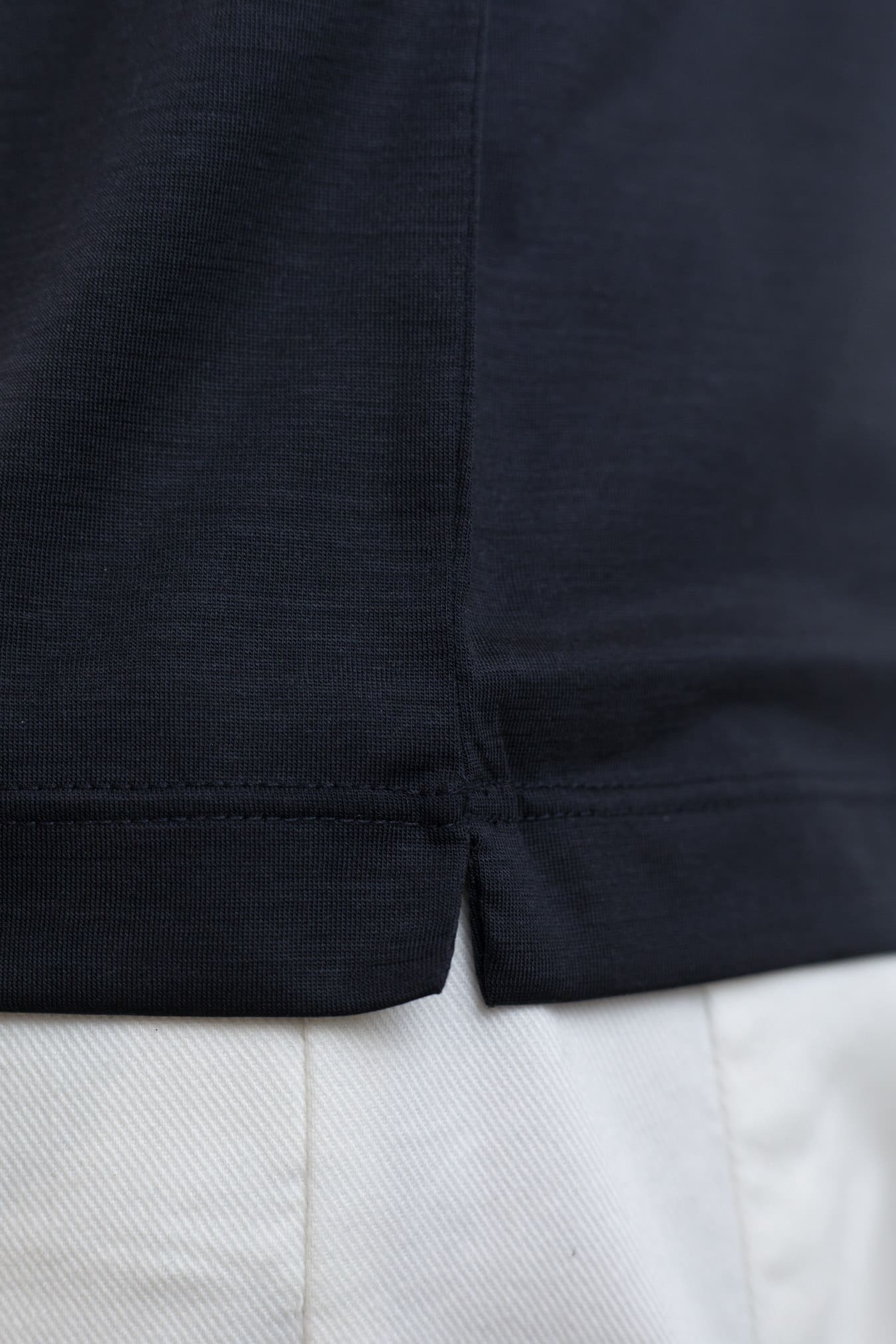 PESCAROLO T-Shirt James Jersey Lana Blu Scuro