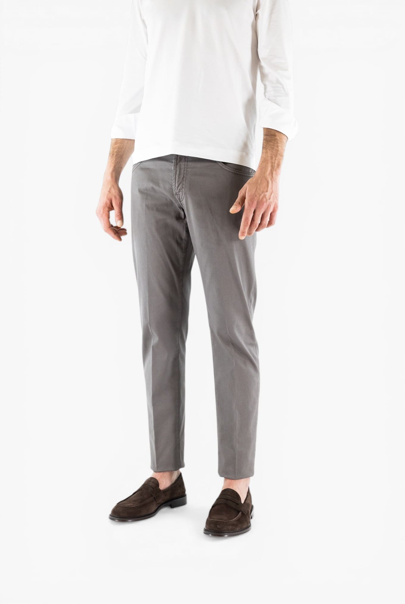 PESCAROLO Pantaloni "Nerano" 5 Tasche Tortora